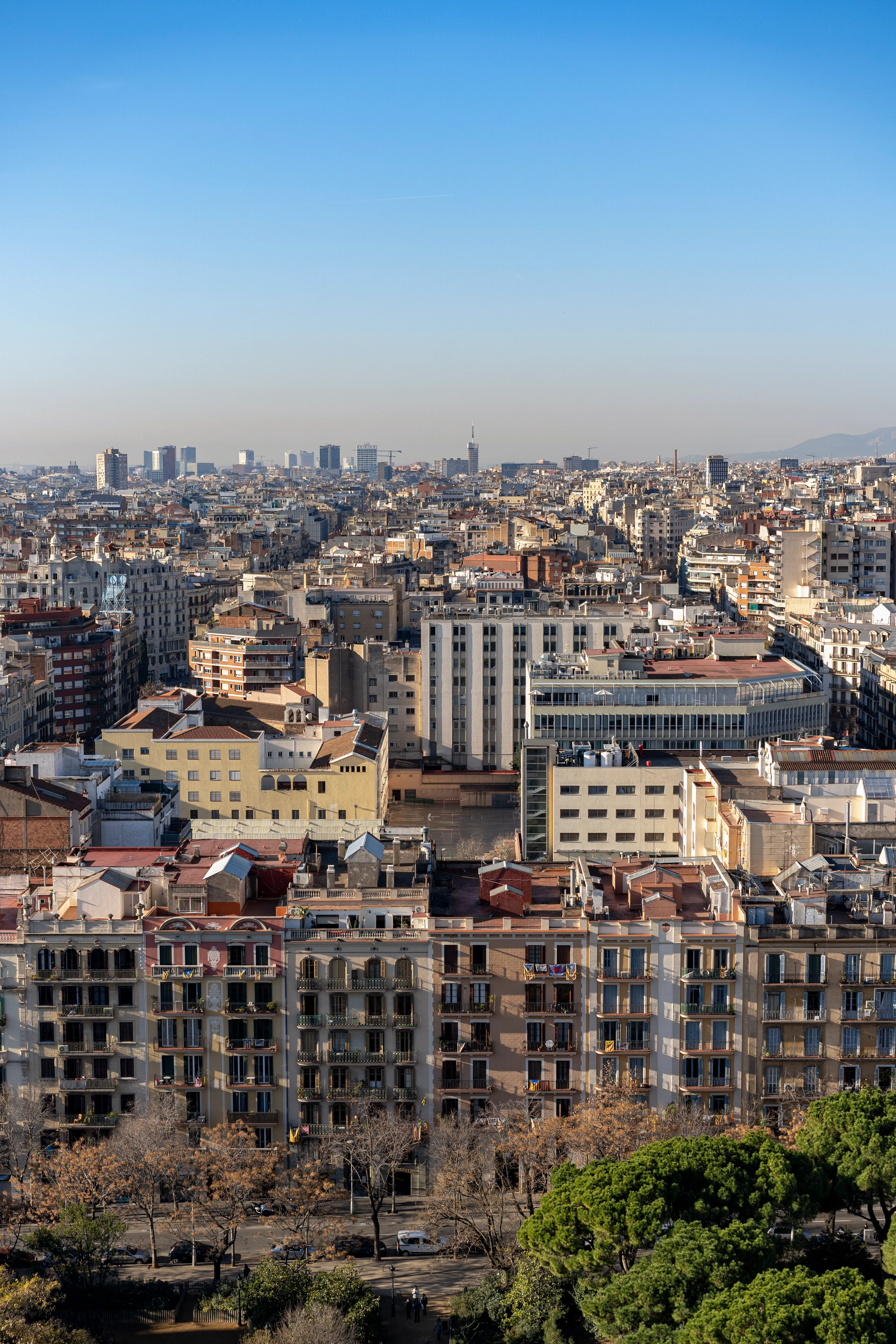Sometimes the cities from this perspective seem like the surface of the sea, ready to shake. 