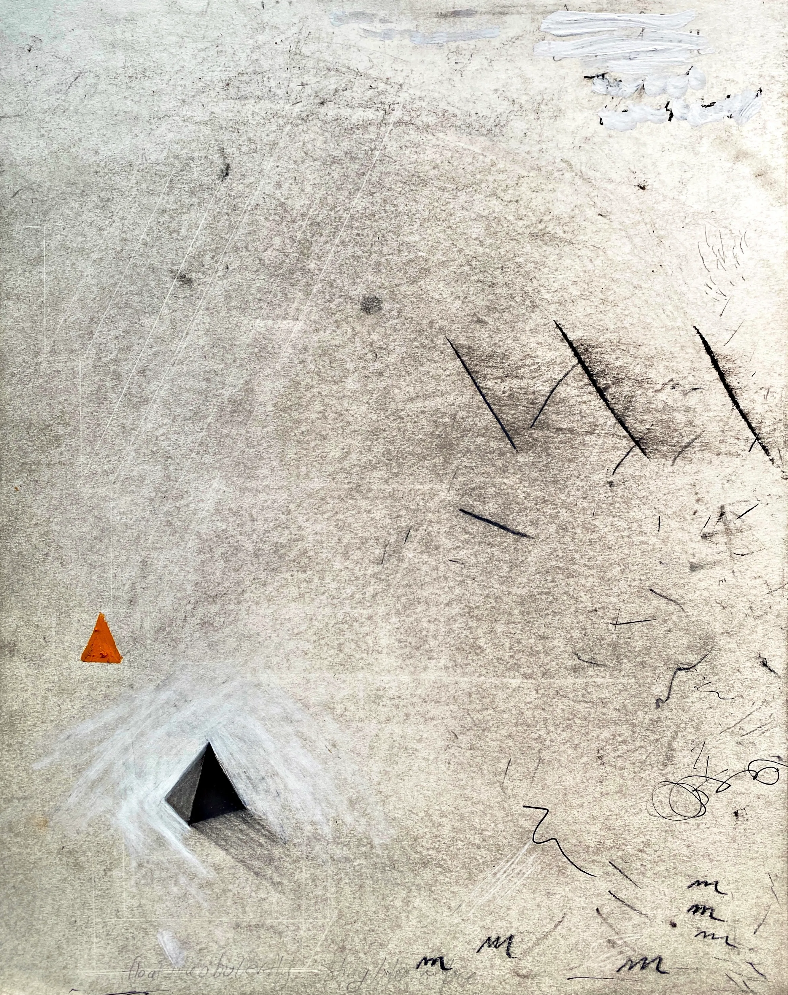 I don't know what I don't know. 

Charcoal, pastel, ink, and white-out on 11x14 inch paper // Completed in July '24 in Playa Del Carmen, Mexico // Physical original available upon request