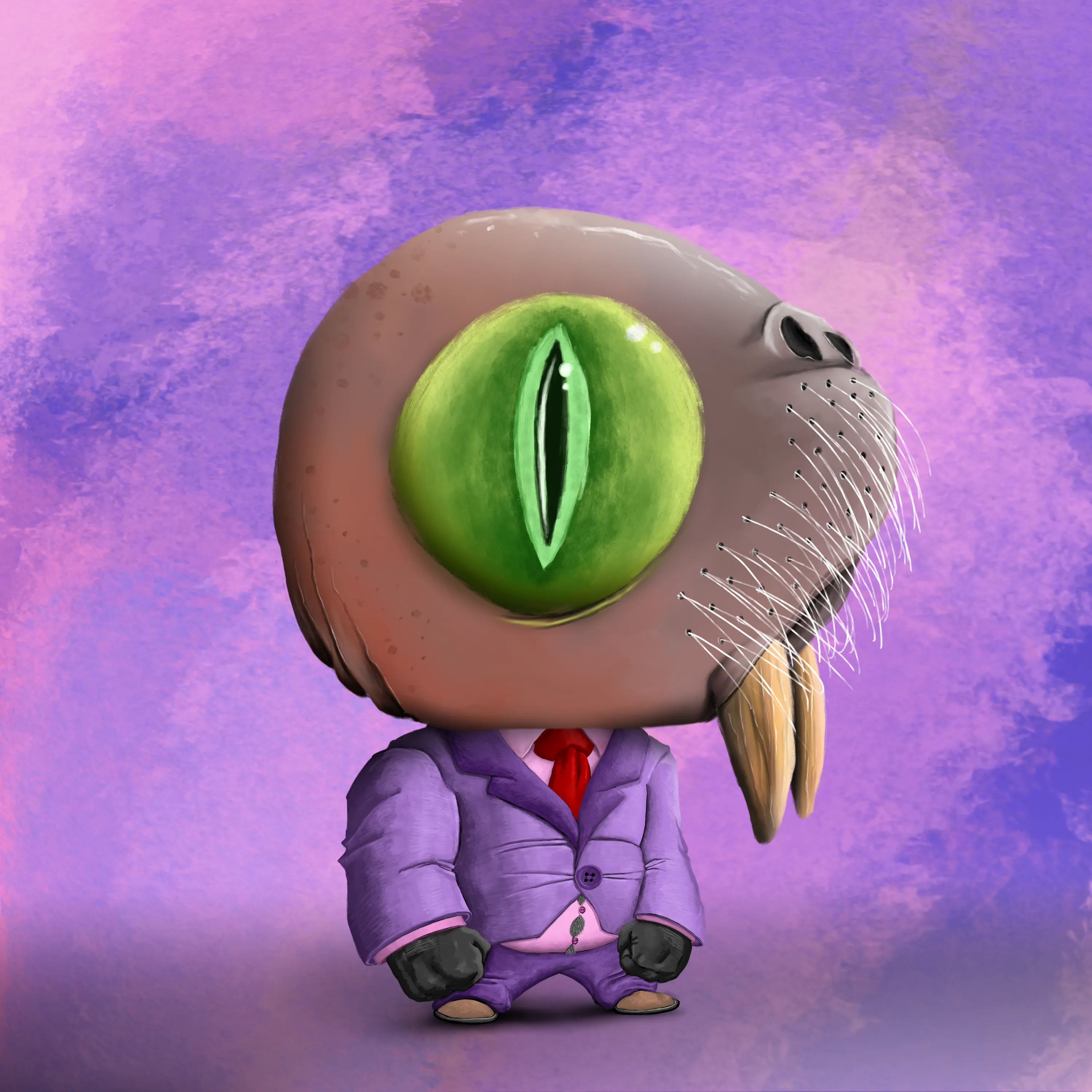 Welcome to BiG iNC! By the grace of BiG MiSTER and our pSeudo-Natural Animal Track and Capture Humanelyish (SNATCH) operatives, you have been selected as an employee! Congratulations! Now sit your fuzzy little butt down in this chair - don’t mind the restraints - and hold still.