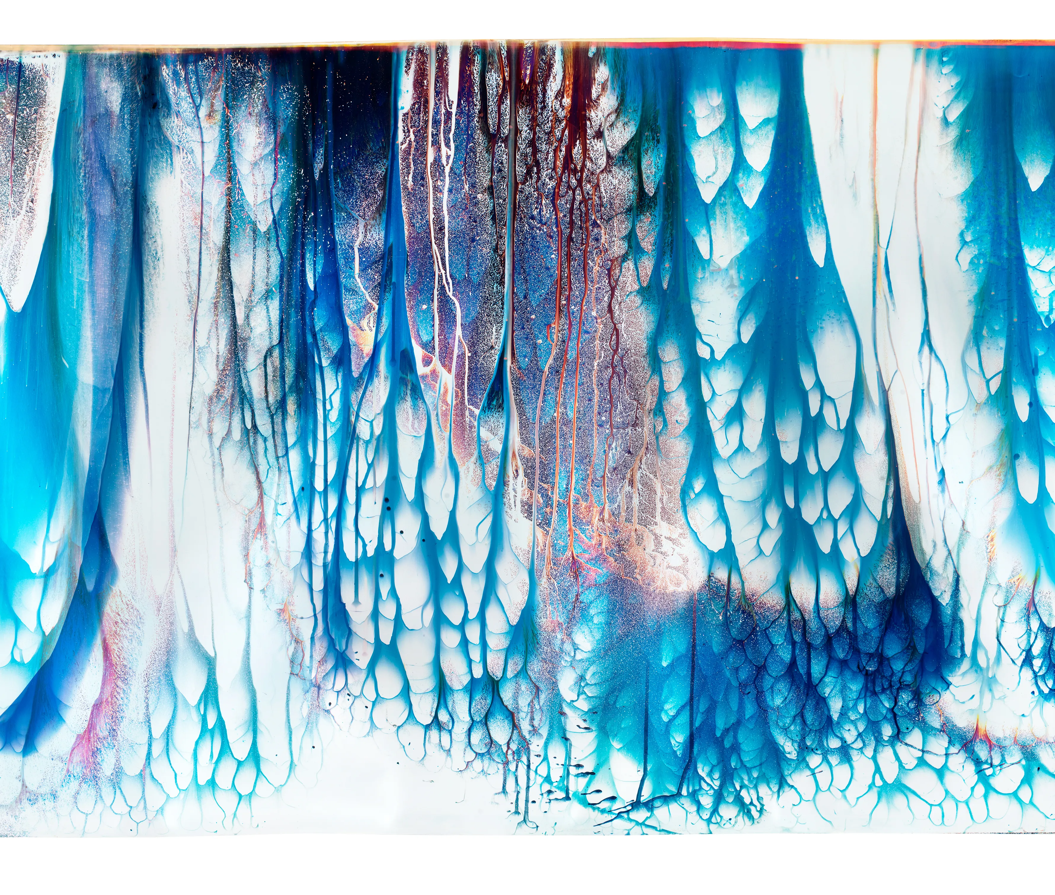 Zome.art presents 154ever, a collection of 30 images by artist Mariah Robertson. Using a large roll of photographic paper, and deploying a myriad of analogue techniques, Robertson created a single tapestry over the course of several days in the darkroom. She then photographed the tapestry, and divided it into 30 discrete images, now available as NFTs.The images will be revealed as they are collected, and will also be stitched together and displayed here: https://art.zome.art/robertson/154ever/. Once all 30 images are collected, the tapestry will be complete, and an NFT of the final piece will be airdropped to each primary collector. Each primary collector will own both a piece of the tapestry, as well as an edition of the completed tapestry. This is a unique opportunity to own both a part and a whole of a large scale unique work by the artist, previously unavailable, and now archived on the blockchain.

Mariah Robertson (b. 1975) received her BA from University of California, Berkeley and her MFA from Yale University. She has exhibited widely at institutions such as MoMA PS1 and The International Center of Photography. Her work is in the collections of the Whitney Museum of American Art, New York; Museum of Modern Art, New York and the Los Angeles County Museum of Art, among others. Mariah Robertson lives and works in Brooklyn, New York.