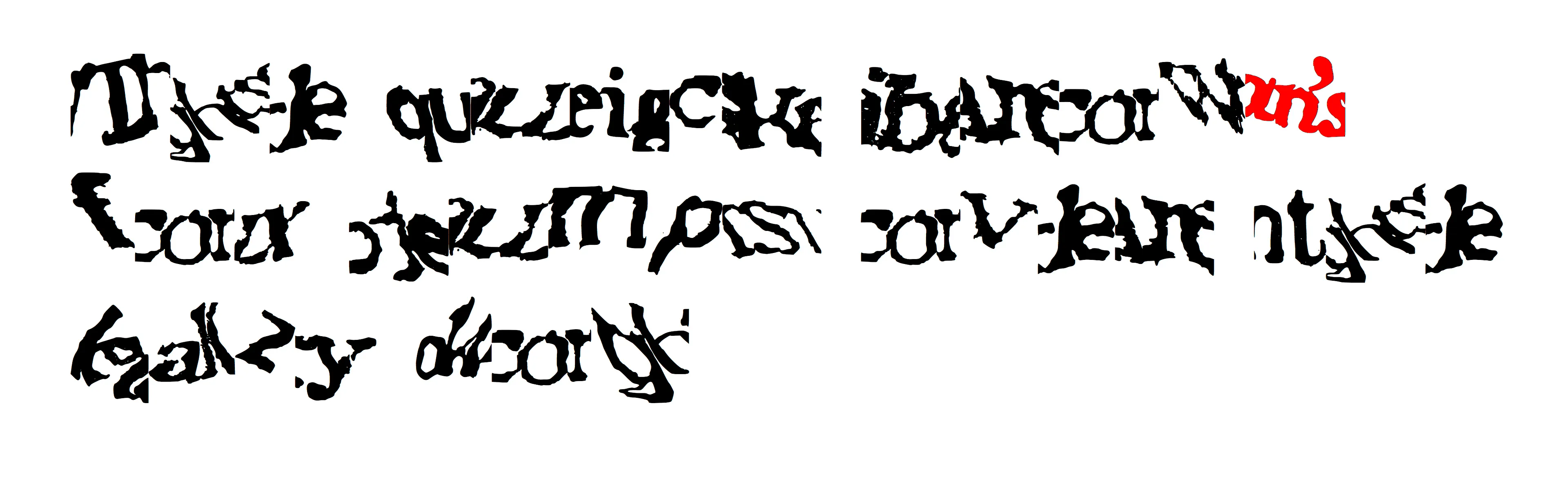 _reCAPTCHA.otf_ is a font derived from ink-on-paper drawings of reCAPTCHA texts. These distorted word forms were excerpted from scans of printed material that Google's machine readers had been unable to transcribe. Humans transcribing the reCAPTCHA texts were not only verifying their humanity via their English literacy in order to gain access to the website, but also freely helping Google transcribe previously undigitized text and improve its machine-reading capabilities. With the present acceleration of large language models, machines require increasingly massive volumes of quality text input for training purposes; they still depend on human labor to help them learn, and the parameters around what they will be fed are unclear. What machines seem to have the most trouble understanding—and inversely, what humans depend on to read efficiently—is context. With _reCAPTCHA.otf_, the source reCAPTCHAs have been cropped to include the smeared and wavering letters next to the character you are typing, producing new reCAPTCHAs where characters bleed into one another. Each of the 26 editions includes a different cluster of characters.