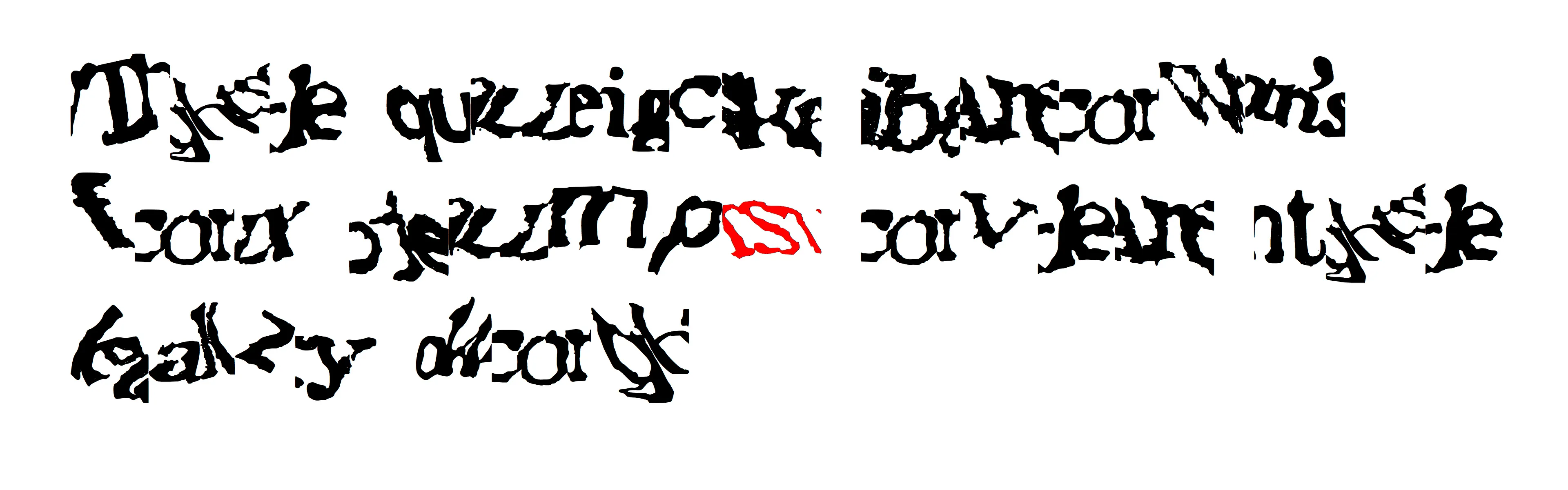 _reCAPTCHA.otf_ is a font derived from ink-on-paper drawings of reCAPTCHA texts. These distorted word forms were excerpted from scans of printed material that Google's machine readers had been unable to transcribe. Humans transcribing the reCAPTCHA texts were not only verifying their humanity via their English literacy in order to gain access to the website, but also freely helping Google transcribe previously undigitized text and improve its machine-reading capabilities. With the present acceleration of large language models, machines require increasingly massive volumes of quality text input for training purposes; they still depend on human labor to help them learn, and the parameters around what they will be fed are unclear. What machines seem to have the most trouble understanding—and inversely, what humans depend on to read efficiently—is context. With _reCAPTCHA.otf_, the source reCAPTCHAs have been cropped to include the smeared and wavering letters next to the character you are typing, producing new reCAPTCHAs where characters bleed into one another. Each of the 26 editions includes a different cluster of characters.