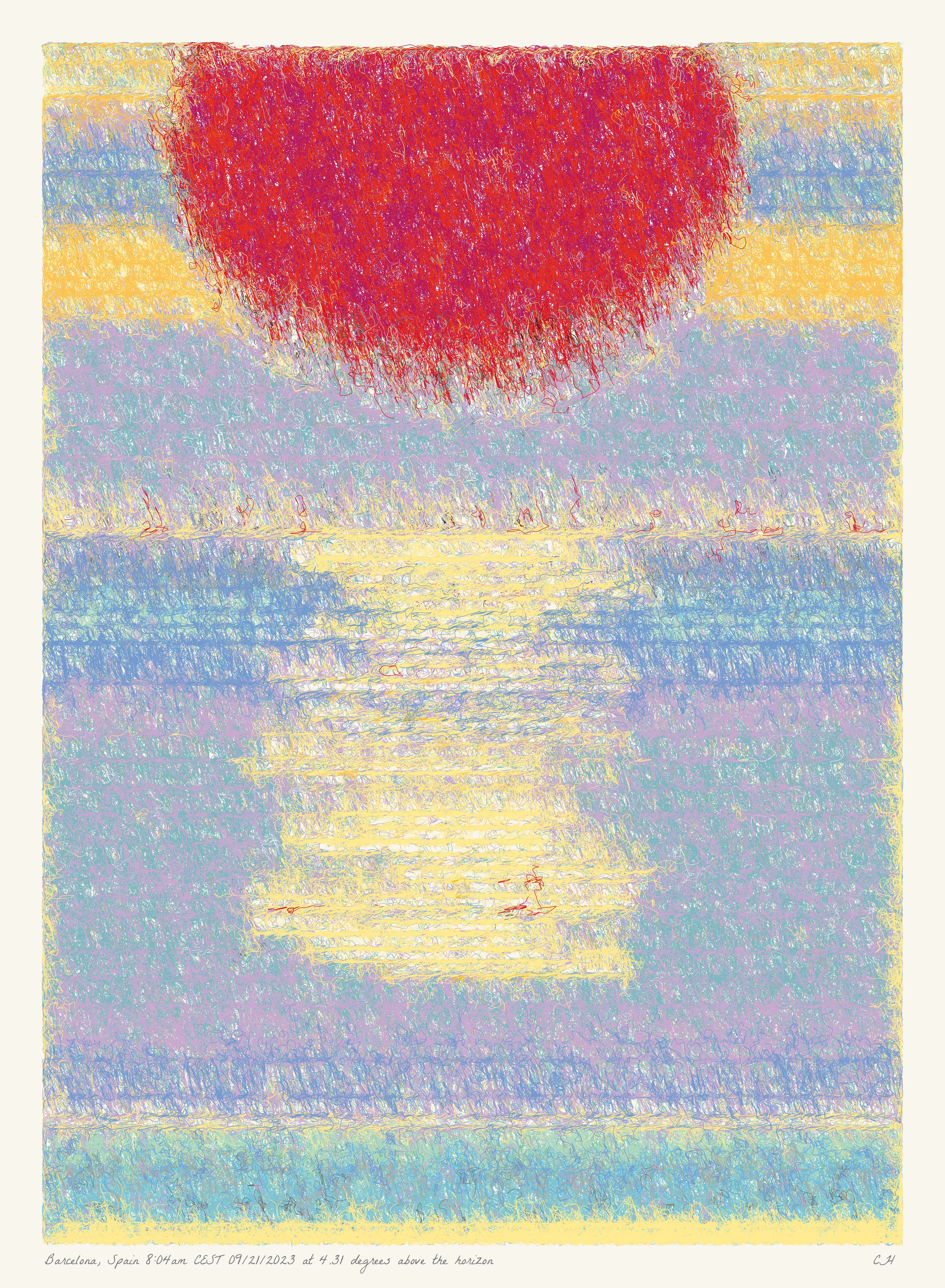SOL is a collection of 365 generative paintings that captures a precise moment in time, when the sun is rising above the horizon. Each generative output is influenced by real world 2023 astronomical data. Every location, date, time and sunrise angle is unique. This information is recorded at the bottom of each piece and on the blockchain. Just like IRL, no two SOLs are alike.