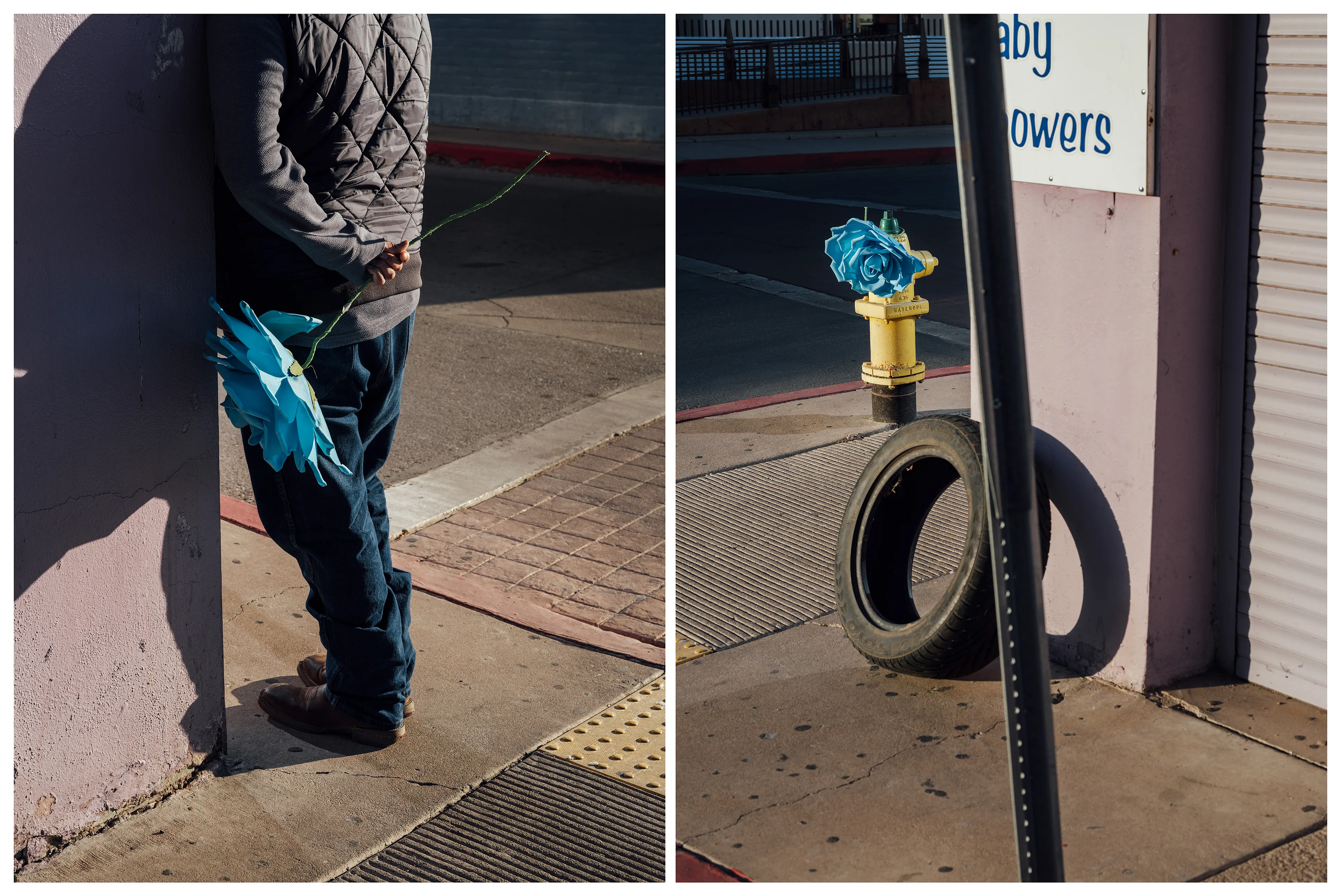 Ficciones #16 by Carolyn Drake and Andres Gonzalez

Ficciones is a collaborative project made by Carolyn Drake and Andres Gonzalez along the US Mexico border. We have been partners in life and work since we met in grad school in 2003. Our family histories can be reduced to familiar stories. Andres’ extended family migrated from Mexico to California over a period of decades, settling in the San Francisco Bay. Carolyn also has roots in California – European farmers who migrated West along the Oregon trail in the 19th century. We have both fought, and at times failed, to defy the stereotypes we fit into. And while we are repeatedly confounded by the ways our differing cultural backgrounds shape our behaviors, the next moment we are confounded by the ways we thwart them. The differences draw us together, but they are also a source of struggle, something we are constantly hashing out.

The visual pairings we are making across the border reflect that struggle: to find balance, to relate, and to defy the expectations of our own storyline. We make pictures together yet apart, looking at almost the same things at almost the same time. We are drawn to the ways identity is negotiated in the borderlands – people and towns and waterways that are part one and part the other, perpetually divided and crossing between. The title Ficciones is a reminder that the border itself is not a natural condition; it is an imagined concept – albeit one that occupies physical, political, and psychological space. For the Magnum x Obscura Commission we worked in small towns on both sides of the border between Nogales and Brownsville/Matamoros.

Edition: 1 of 1

Commissioned by Obscura