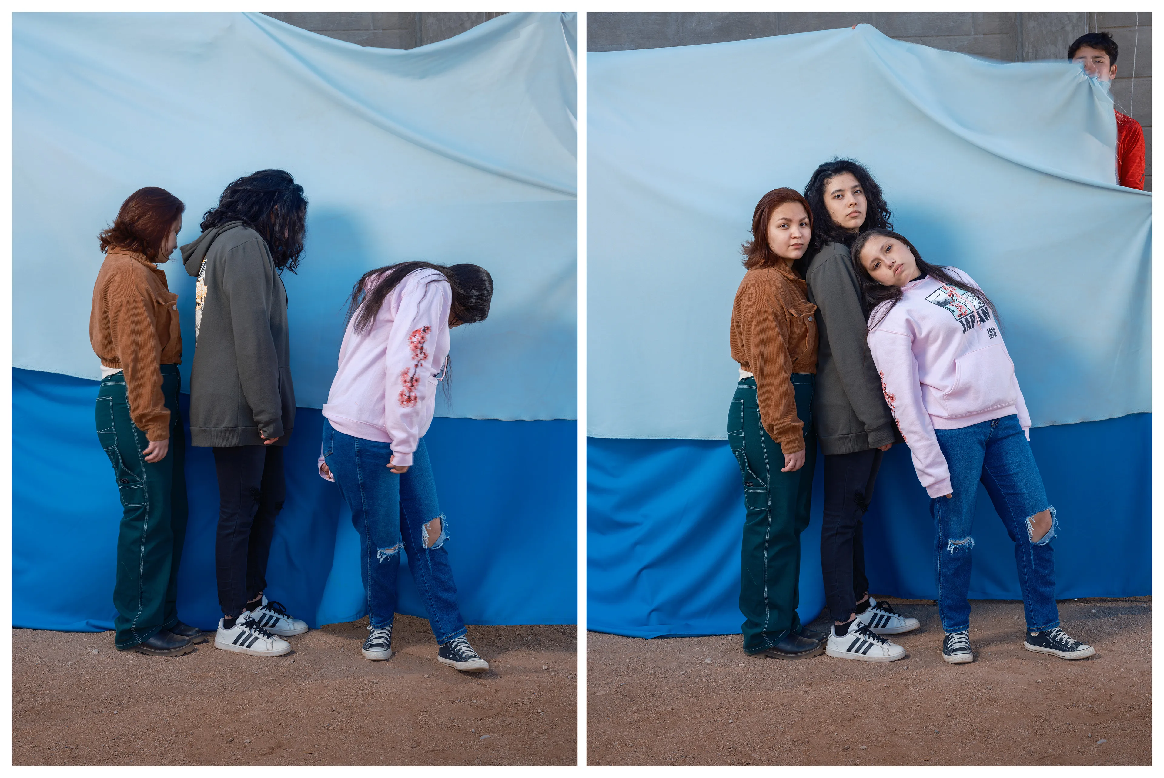 Ficciones #15 by Carolyn Drake and Andres Gonzalez

Ficciones is a collaborative project made by Carolyn Drake and Andres Gonzalez along the US Mexico border. We have been partners in life and work since we met in grad school in 2003. Our family histories can be reduced to familiar stories. Andres’ extended family migrated from Mexico to California over a period of decades, settling in the San Francisco Bay. Carolyn also has roots in California – European farmers who migrated West along the Oregon trail in the 19th century. We have both fought, and at times failed, to defy the stereotypes we fit into. And while we are repeatedly confounded by the ways our differing cultural backgrounds shape our behaviors, the next moment we are confounded by the ways we thwart them. The differences draw us together, but they are also a source of struggle, something we are constantly hashing out.

The visual pairings we are making across the border reflect that struggle: to find balance, to relate, and to defy the expectations of our own storyline. We make pictures together yet apart, looking at almost the same things at almost the same time. We are drawn to the ways identity is negotiated in the borderlands – people and towns and waterways that are part one and part the other, perpetually divided and crossing between. The title Ficciones is a reminder that the border itself is not a natural condition; it is an imagined concept – albeit one that occupies physical, political, and psychological space. For the Magnum x Obscura Commission we worked in small towns on both sides of the border between Nogales and Brownsville/Matamoros.

Edition: 1 of 1

Commissioned by Obscura