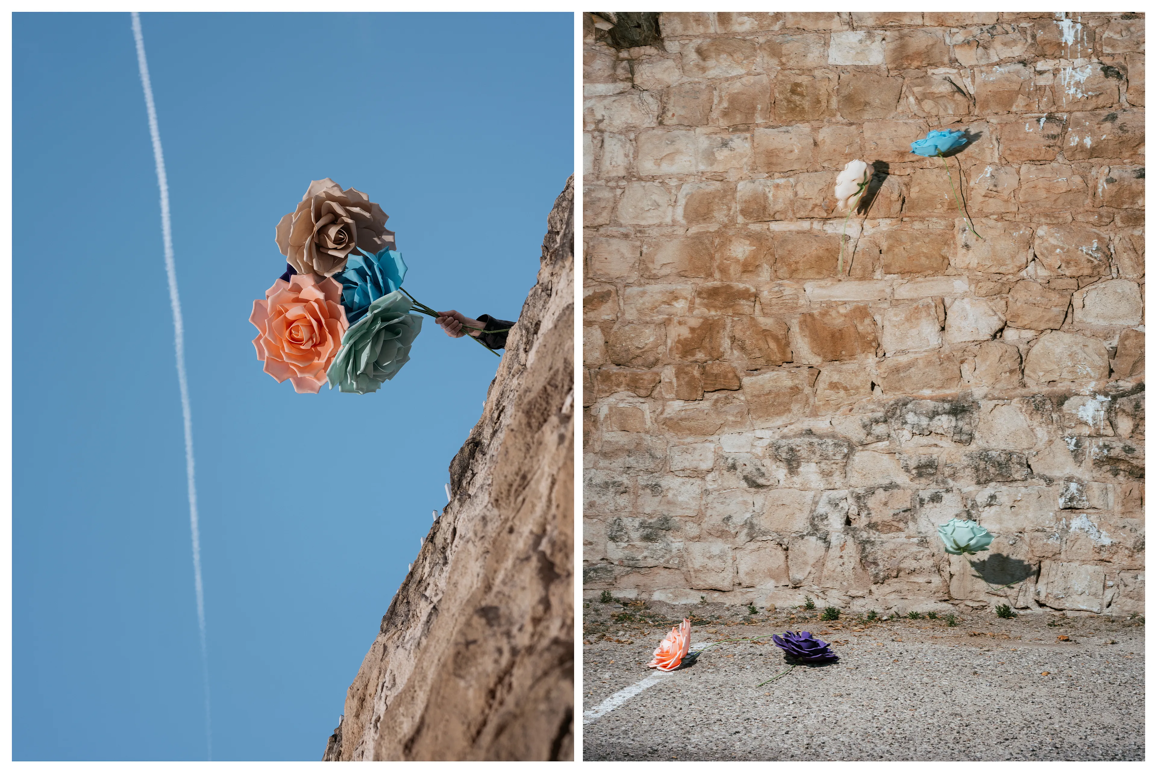 Ficciones #4 by Carolyn Drake and Andres Gonzalez

Ficciones is a collaborative project made by Carolyn Drake and Andres Gonzalez along the US Mexico border. We have been partners in life and work since we met in grad school in 2003. Our family histories can be reduced to familiar stories. Andres’ extended family migrated from Mexico to California over a period of decades, settling in the San Francisco Bay. Carolyn also has roots in California – European farmers who migrated West along the Oregon trail in the 19th century. We have both fought, and at times failed, to defy the stereotypes we fit into. And while we are repeatedly confounded by the ways our differing cultural backgrounds shape our behaviors, the next moment we are confounded by the ways we thwart them. The differences draw us together, but they are also a source of struggle, something we are constantly hashing out.

The visual pairings we are making across the border reflect that struggle: to find balance, to relate, and to defy the expectations of our own storyline. We make pictures together yet apart, looking at almost the same things at almost the same time. We are drawn to the ways identity is negotiated in the borderlands – people and towns and waterways that are part one and part the other, perpetually divided and crossing between. The title Ficciones is a reminder that the border itself is not a natural condition; it is an imagined concept – albeit one that occupies physical, political, and psychological space. For the Magnum x Obscura Commission we worked in small towns on both sides of the border between Nogales and Brownsville/Matamoros.

Edition: 1 of 1

Commissioned by Obscura