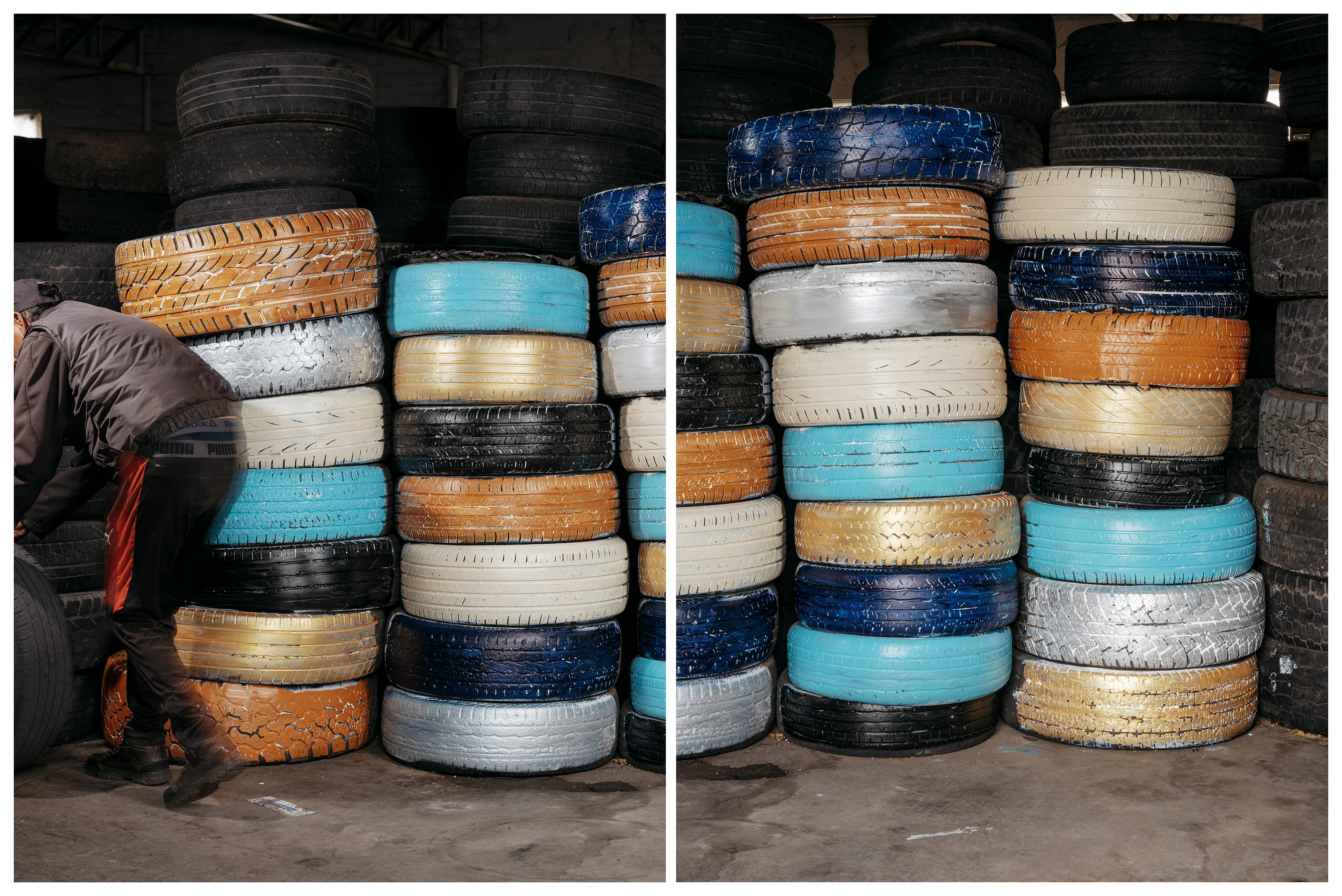 Ficciones #7 by Carolyn Drake and Andres Gonzalez

Ficciones is a collaborative project made by Carolyn Drake and Andres Gonzalez along the US Mexico border. We have been partners in life and work since we met in grad school in 2003. Our family histories can be reduced to familiar stories. Andres’ extended family migrated from Mexico to California over a period of decades, settling in the San Francisco Bay. Carolyn also has roots in California – European farmers who migrated West along the Oregon trail in the 19th century. We have both fought, and at times failed, to defy the stereotypes we fit into. And while we are repeatedly confounded by the ways our differing cultural backgrounds shape our behaviors, the next moment we are confounded by the ways we thwart them. The differences draw us together, but they are also a source of struggle, something we are constantly hashing out.

The visual pairings we are making across the border reflect that struggle: to find balance, to relate, and to defy the expectations of our own storyline. We make pictures together yet apart, looking at almost the same things at almost the same time. We are drawn to the ways identity is negotiated in the borderlands – people and towns and waterways that are part one and part the other, perpetually divided and crossing between. The title Ficciones is a reminder that the border itself is not a natural condition; it is an imagined concept – albeit one that occupies physical, political, and psychological space. For the Magnum x Obscura Commission we worked in small towns on both sides of the border between Nogales and Brownsville/Matamoros.

Edition: 1 of 1

Commissioned by Obscura