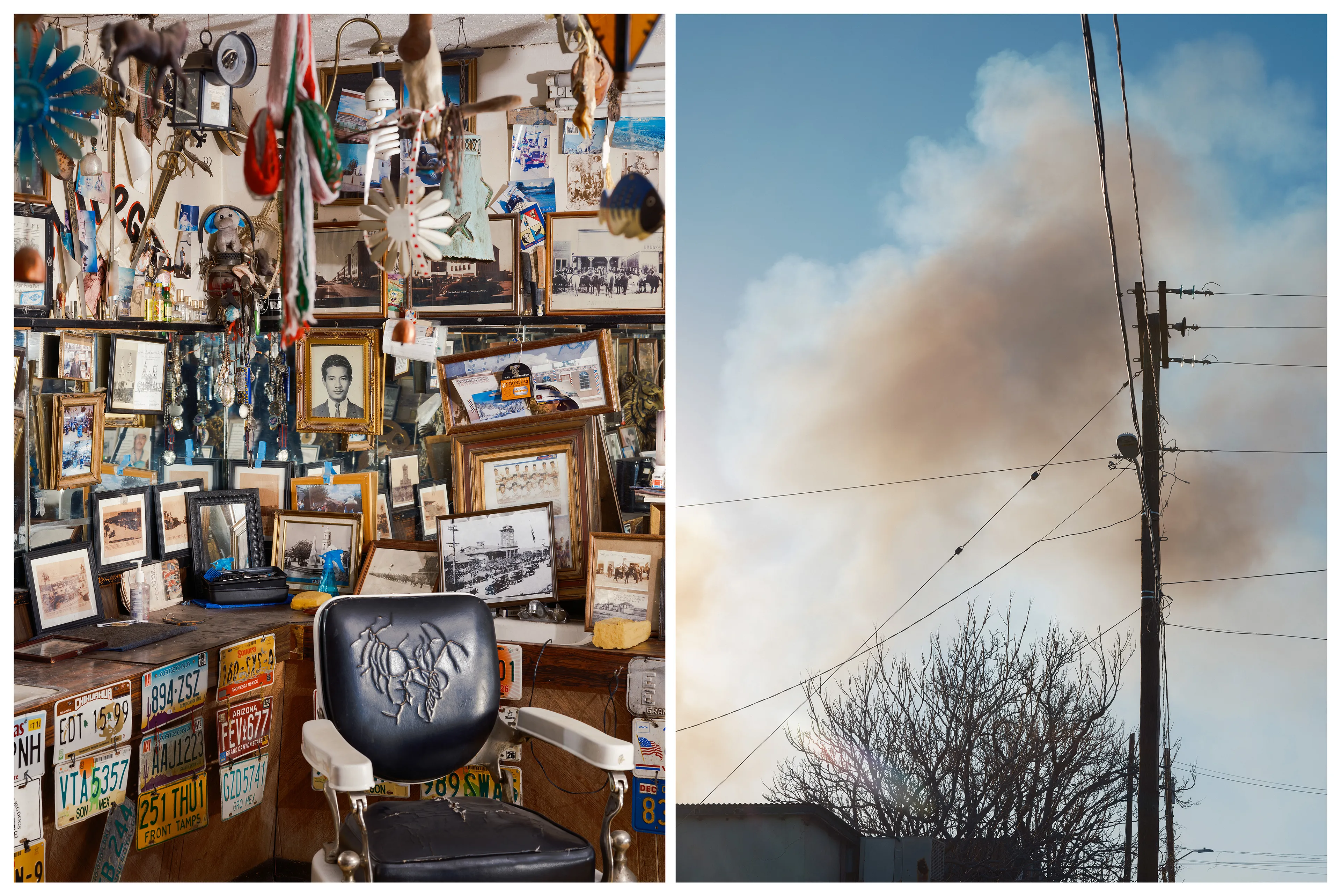 Ficciones #13 by Carolyn Drake and Andres Gonzalez

Ficciones is a collaborative project made by Carolyn Drake and Andres Gonzalez along the US Mexico border. We have been partners in life and work since we met in grad school in 2003. Our family histories can be reduced to familiar stories. Andres’ extended family migrated from Mexico to California over a period of decades, settling in the San Francisco Bay. Carolyn also has roots in California – European farmers who migrated West along the Oregon trail in the 19th century. We have both fought, and at times failed, to defy the stereotypes we fit into. And while we are repeatedly confounded by the ways our differing cultural backgrounds shape our behaviors, the next moment we are confounded by the ways we thwart them. The differences draw us together, but they are also a source of struggle, something we are constantly hashing out.

The visual pairings we are making across the border reflect that struggle: to find balance, to relate, and to defy the expectations of our own storyline. We make pictures together yet apart, looking at almost the same things at almost the same time. We are drawn to the ways identity is negotiated in the borderlands – people and towns and waterways that are part one and part the other, perpetually divided and crossing between. The title Ficciones is a reminder that the border itself is not a natural condition; it is an imagined concept – albeit one that occupies physical, political, and psychological space. For the Magnum x Obscura Commission we worked in small towns on both sides of the border between Nogales and Brownsville/Matamoros.

Edition: 1 of 1

Commissioned by Obscura
