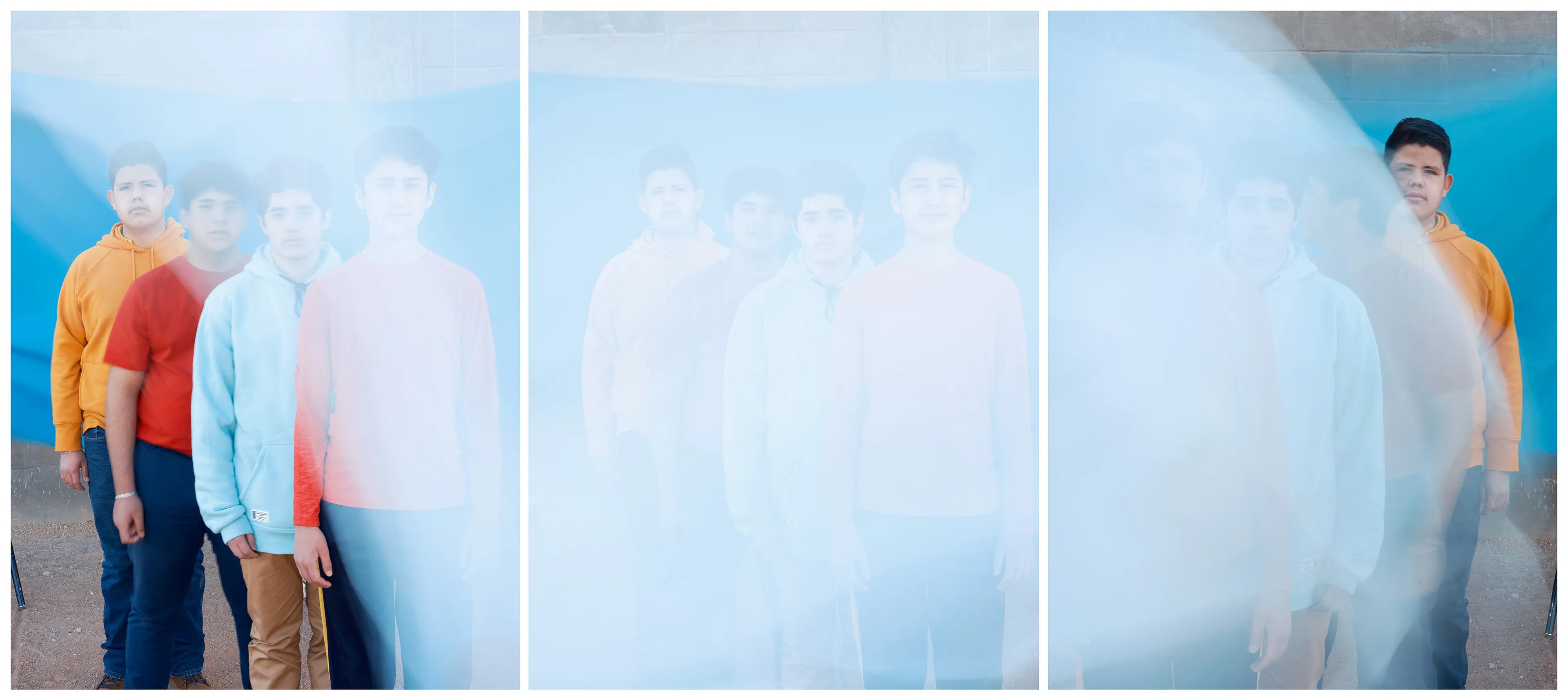 Ficciones #14 by Carolyn Drake and Andres Gonzalez

Ficciones is a collaborative project made by Carolyn Drake and Andres Gonzalez along the US Mexico border. We have been partners in life and work since we met in grad school in 2003. Our family histories can be reduced to familiar stories. Andres’ extended family migrated from Mexico to California over a period of decades, settling in the San Francisco Bay. Carolyn also has roots in California – European farmers who migrated West along the Oregon trail in the 19th century. We have both fought, and at times failed, to defy the stereotypes we fit into. And while we are repeatedly confounded by the ways our differing cultural backgrounds shape our behaviors, the next moment we are confounded by the ways we thwart them. The differences draw us together, but they are also a source of struggle, something we are constantly hashing out.

The visual pairings we are making across the border reflect that struggle: to find balance, to relate, and to defy the expectations of our own storyline. We make pictures together yet apart, looking at almost the same things at almost the same time. We are drawn to the ways identity is negotiated in the borderlands – people and towns and waterways that are part one and part the other, perpetually divided and crossing between. The title Ficciones is a reminder that the border itself is not a natural condition; it is an imagined concept – albeit one that occupies physical, political, and psychological space. For the Magnum x Obscura Commission we worked in small towns on both sides of the border between Nogales and Brownsville/Matamoros.

Edition: 1 of 1

Commissioned by Obscura