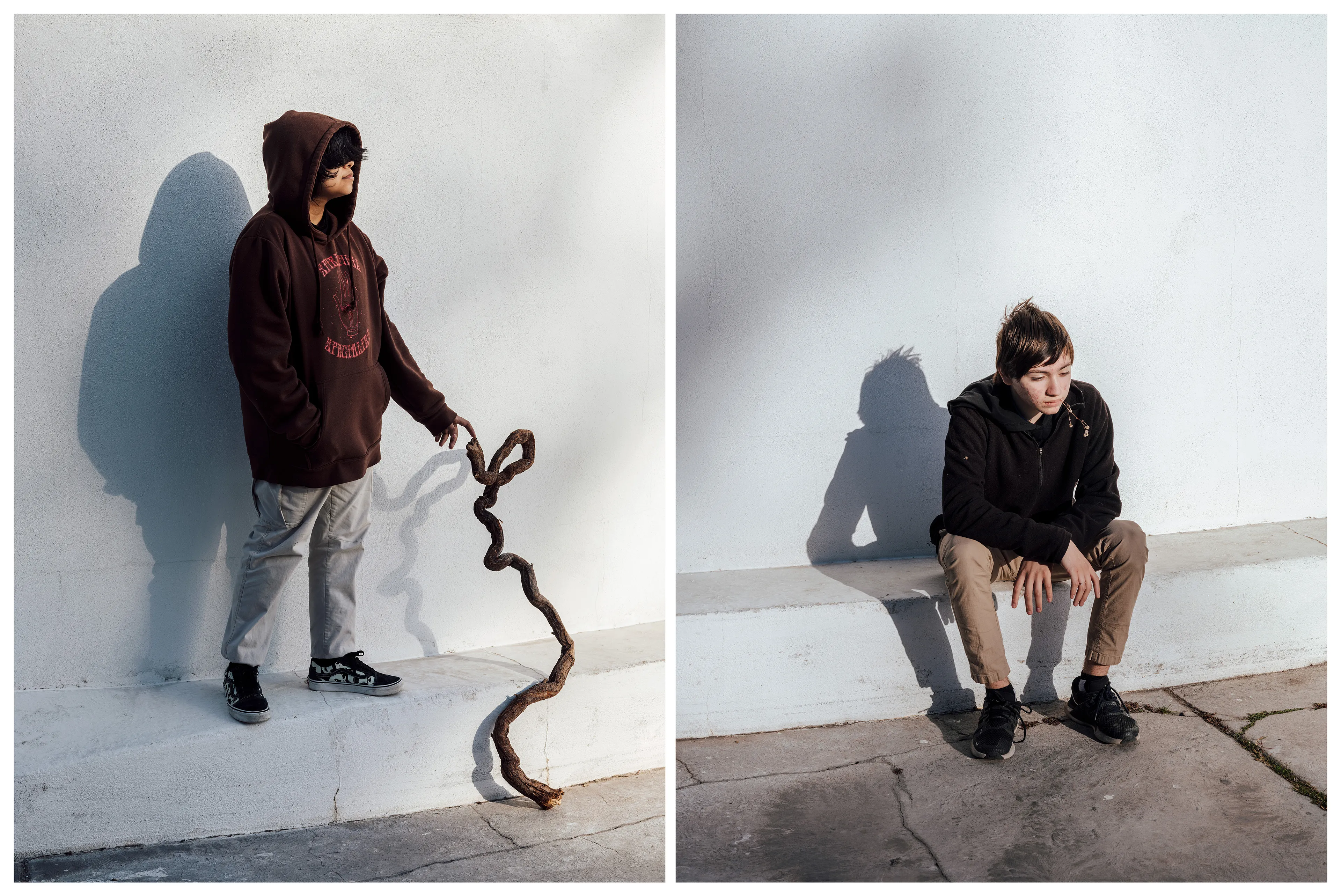 Ficciones #26 by Carolyn Drake and Andres Gonzalez

Ficciones is a collaborative project made by Carolyn Drake and Andres Gonzalez along the US Mexico border. We have been partners in life and work since we met in grad school in 2003. Our family histories can be reduced to familiar stories. Andres’ extended family migrated from Mexico to California over a period of decades, settling in the San Francisco Bay. Carolyn also has roots in California – European farmers who migrated West along the Oregon trail in the 19th century. We have both fought, and at times failed, to defy the stereotypes we fit into. And while we are repeatedly confounded by the ways our differing cultural backgrounds shape our behaviors, the next moment we are confounded by the ways we thwart them. The differences draw us together, but they are also a source of struggle, something we are constantly hashing out.

The visual pairings we are making across the border reflect that struggle: to find balance, to relate, and to defy the expectations of our own storyline. We make pictures together yet apart, looking at almost the same things at almost the same time. We are drawn to the ways identity is negotiated in the borderlands – people and towns and waterways that are part one and part the other, perpetually divided and crossing between. The title Ficciones is a reminder that the border itself is not a natural condition; it is an imagined concept – albeit one that occupies physical, political, and psychological space. For the Magnum x Obscura Commission we worked in small towns on both sides of the border between Nogales and Brownsville/Matamoros.

Edition: 1 of 1

Commissioned by Obscura