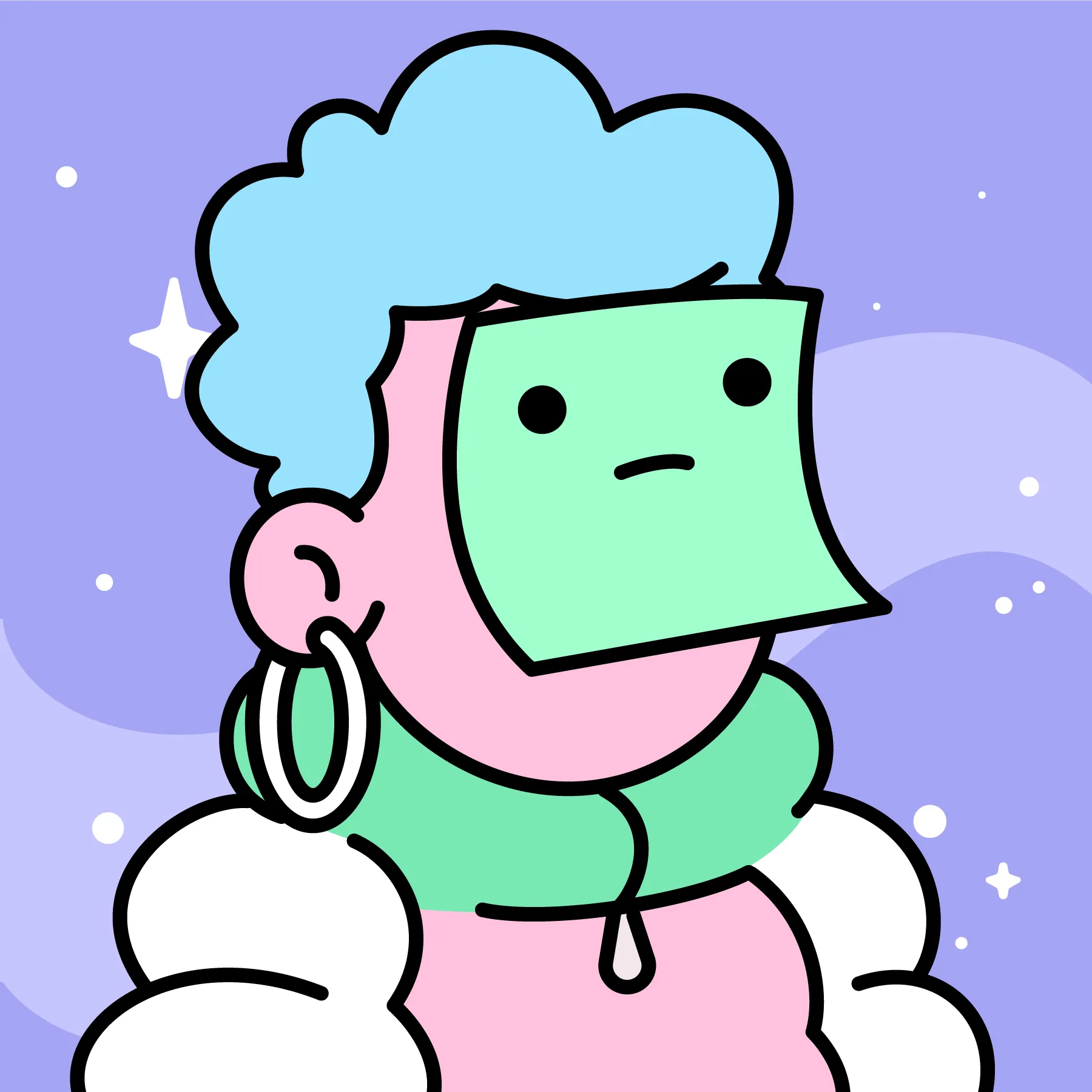 A community-driven collectibles project featuring art by Burnt Toast. Doodles come in a joyful range of colors, traits and sizes with a collection size of 10,000. Each Doodle allows its owner to vote for experiences and activations paid for by the Doodles Community Treasury. Burnt Toast is the working alias for Scott Martin, a Canadian–based illustrator, designer, animator and muralist.