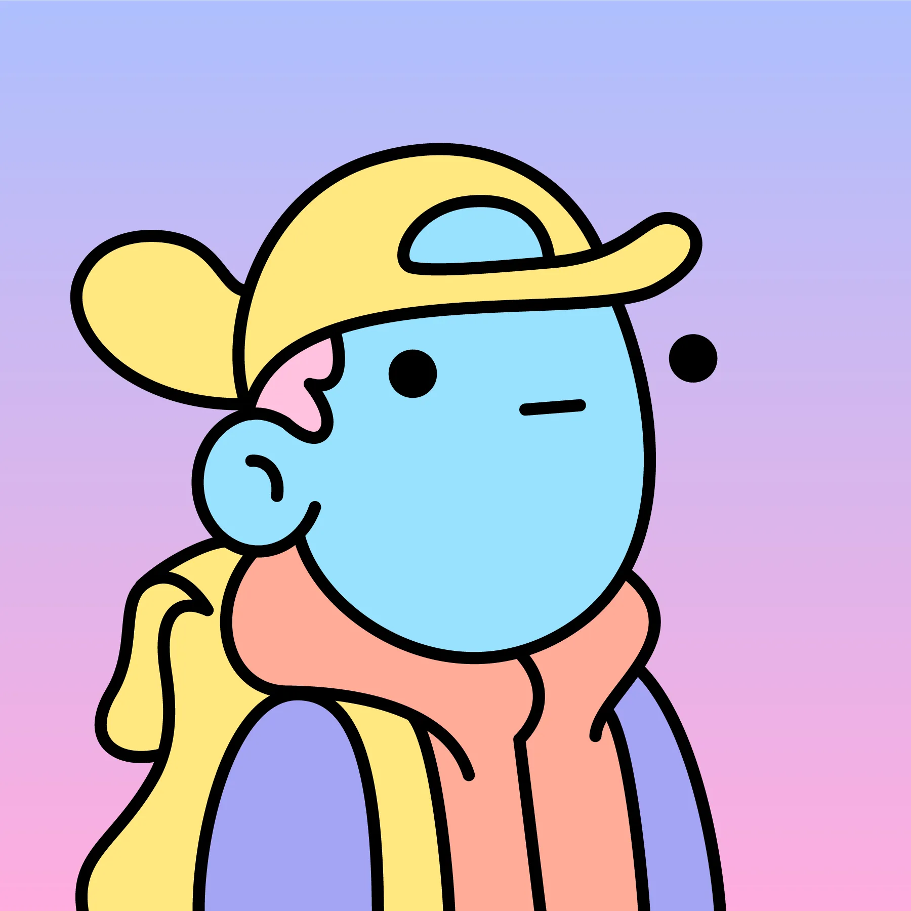 A community-driven collectibles project featuring art by Burnt Toast. Doodles come in a joyful range of colors, traits and sizes with a collection size of 10,000. Each Doodle allows its owner to vote for experiences and activations paid for by the Doodles Community Treasury. Burnt Toast is the working alias for Scott Martin, a Canadian–based illustrator, designer, animator and muralist.