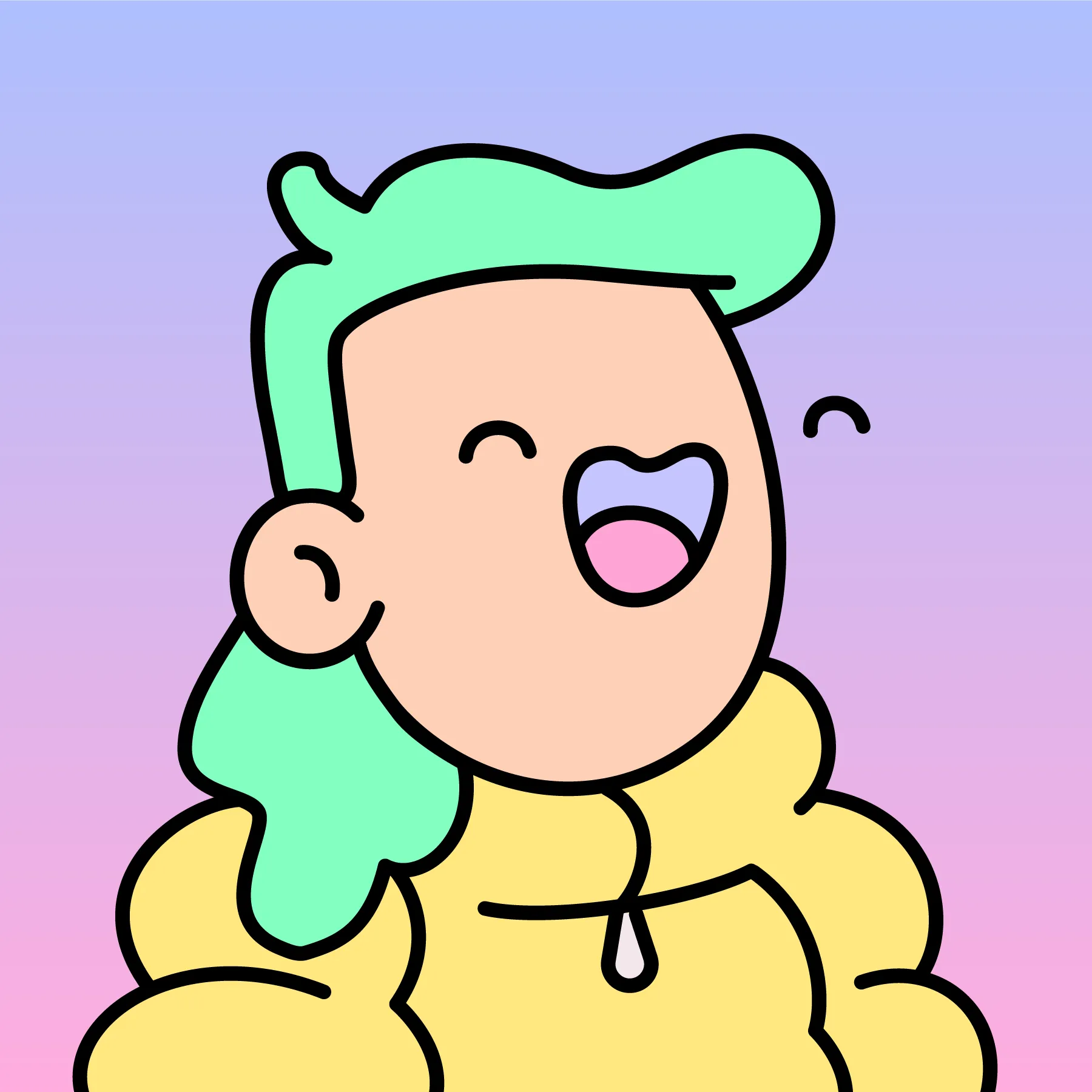 A community-driven collectibles project featuring art by Burnt Toast. Doodles come in a joyful range of colors, traits and sizes with a collection size of 10,000. Each Doodle allows its owner to vote for experiences and activations paid for by the Doodles Community Treasury. Burnt Toast is the working alias for Scott Martin, a Canadian–based illustrator, designer, animator and muralist.