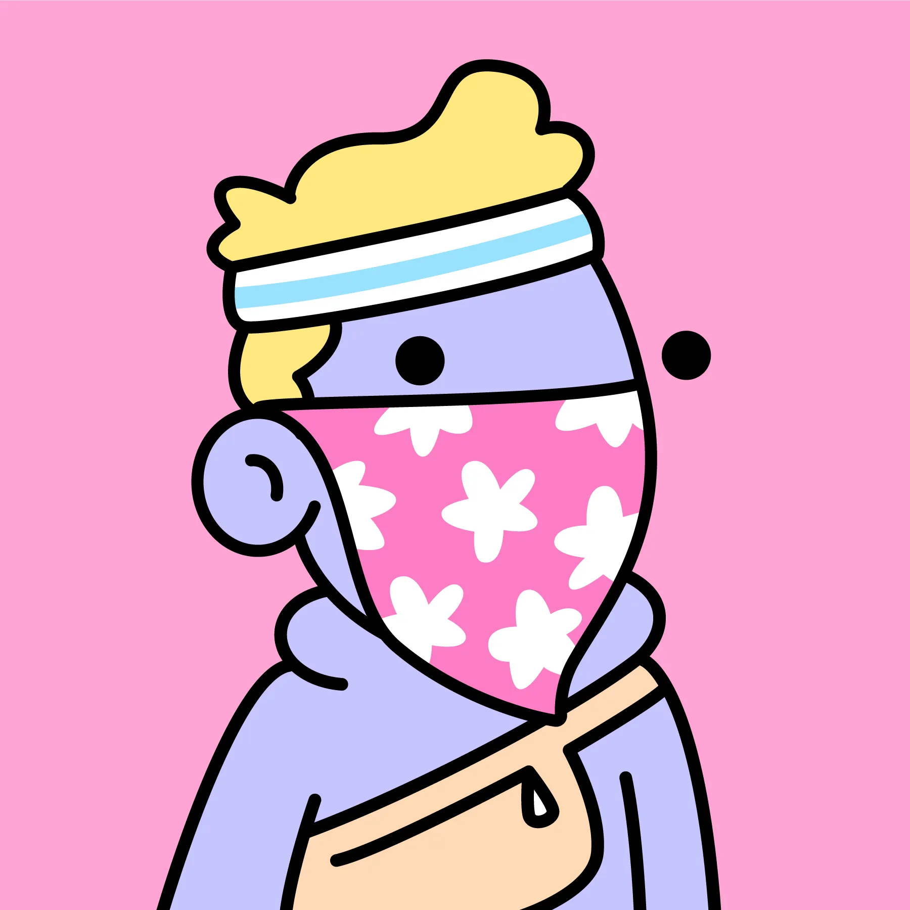 A community-driven collectibles project featuring art by Burnt Toast. Doodles come in a joyful range of colors, traits and sizes with a collection size of 10,000. Each Doodle allows its owner to vote for experiences and activations paid for by the Doodles Community Treasury. Burnt Toast is the working alias for Scott Martin, a Canadian–based illustrator, designer, animator and muralist.
