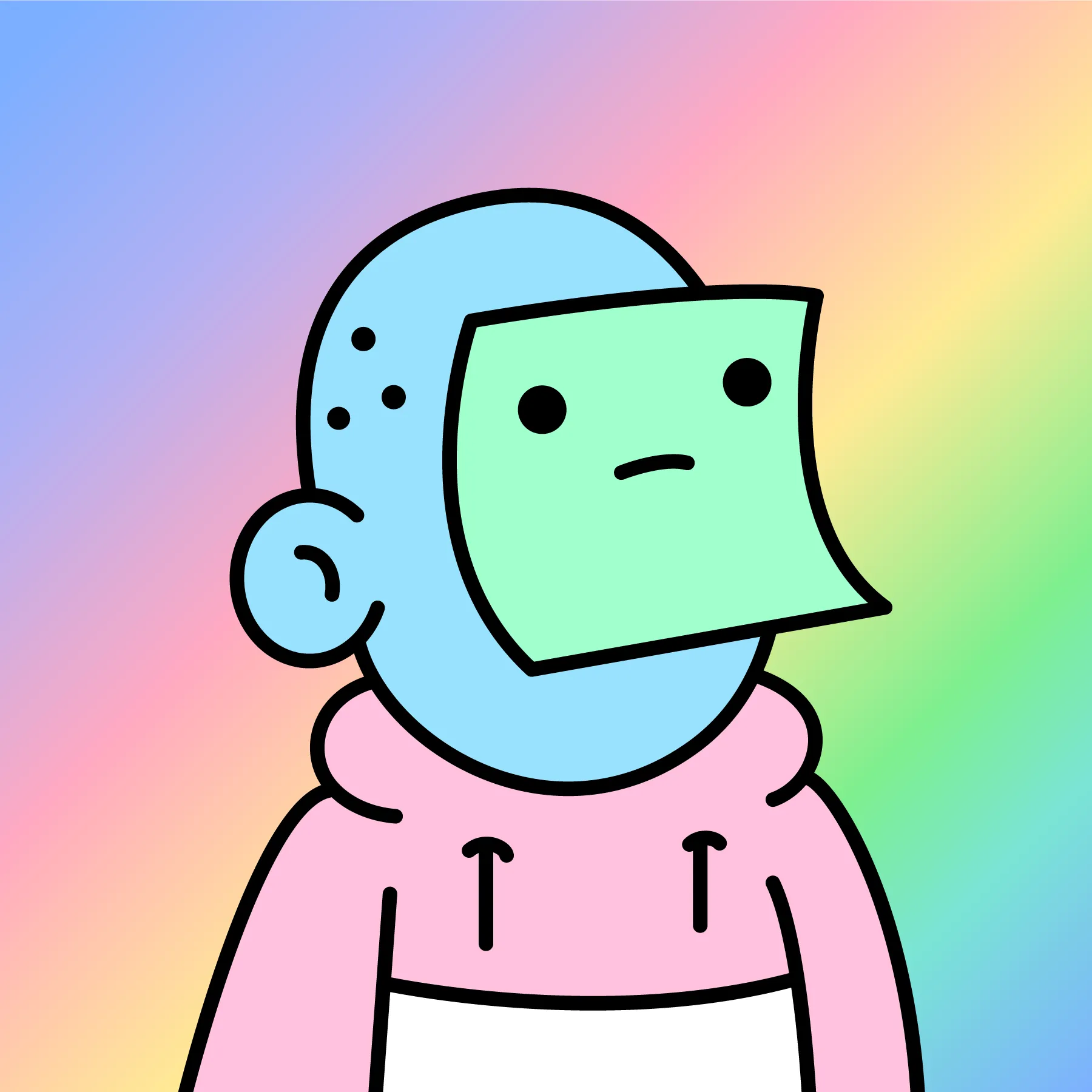 A community-driven collectibles project featuring art by Burnt Toast. Doodles come in a joyful range of colors, traits and sizes with a collection size of 10,000. Each Doodle allows its owner to vote for experiences and activations paid for by the Doodles Community Treasury. Burnt Toast is the working alias for Scott Martin, a Canadian–based illustrator, designer, animator and muralist.