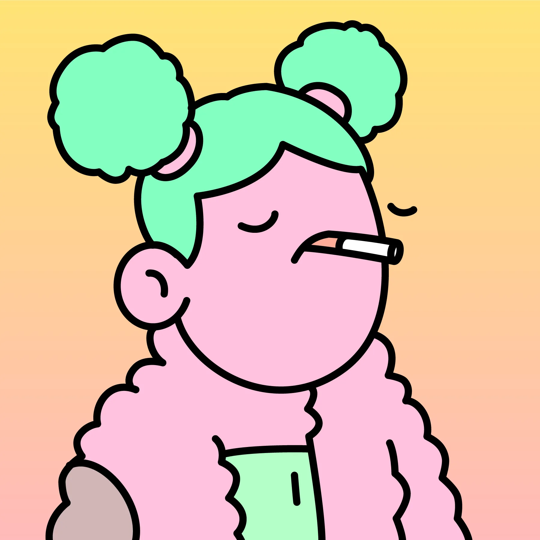 A community-driven collectibles project featuring art by Burnt Toast. Doodles come in a joyful range of colors, traits and sizes with a collection size of 10,000. Each Doodle allows its owner to vote for experiences and activations paid for by the Doodles Community Treasury. Burnt Toast is the working alias for Scott Martin, a Canadian–based illustrator, designer, animator and muralist.