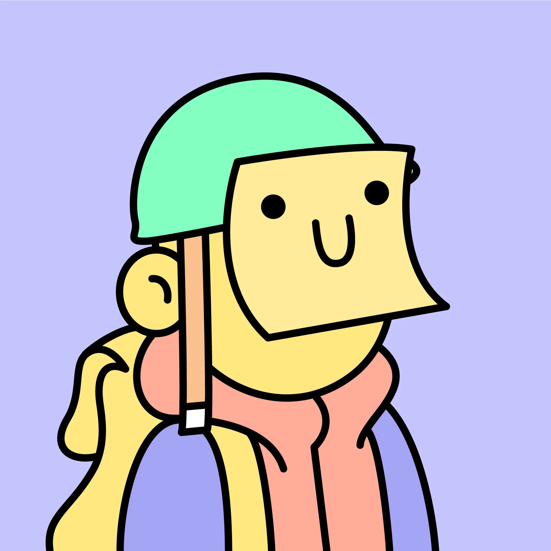 A community-driven collectibles project featuring art by Burnt Toast. Doodles come in a joyful range of colors, traits and sizes with a collection size of 10,000. Each Doodle allows its owner to vote for experiences and activations paid for by the Doodles Community Treasury. Burnt Toast is the working alias for Scott Martin, a Canadian–based illustrator, designer, animator and muralist.