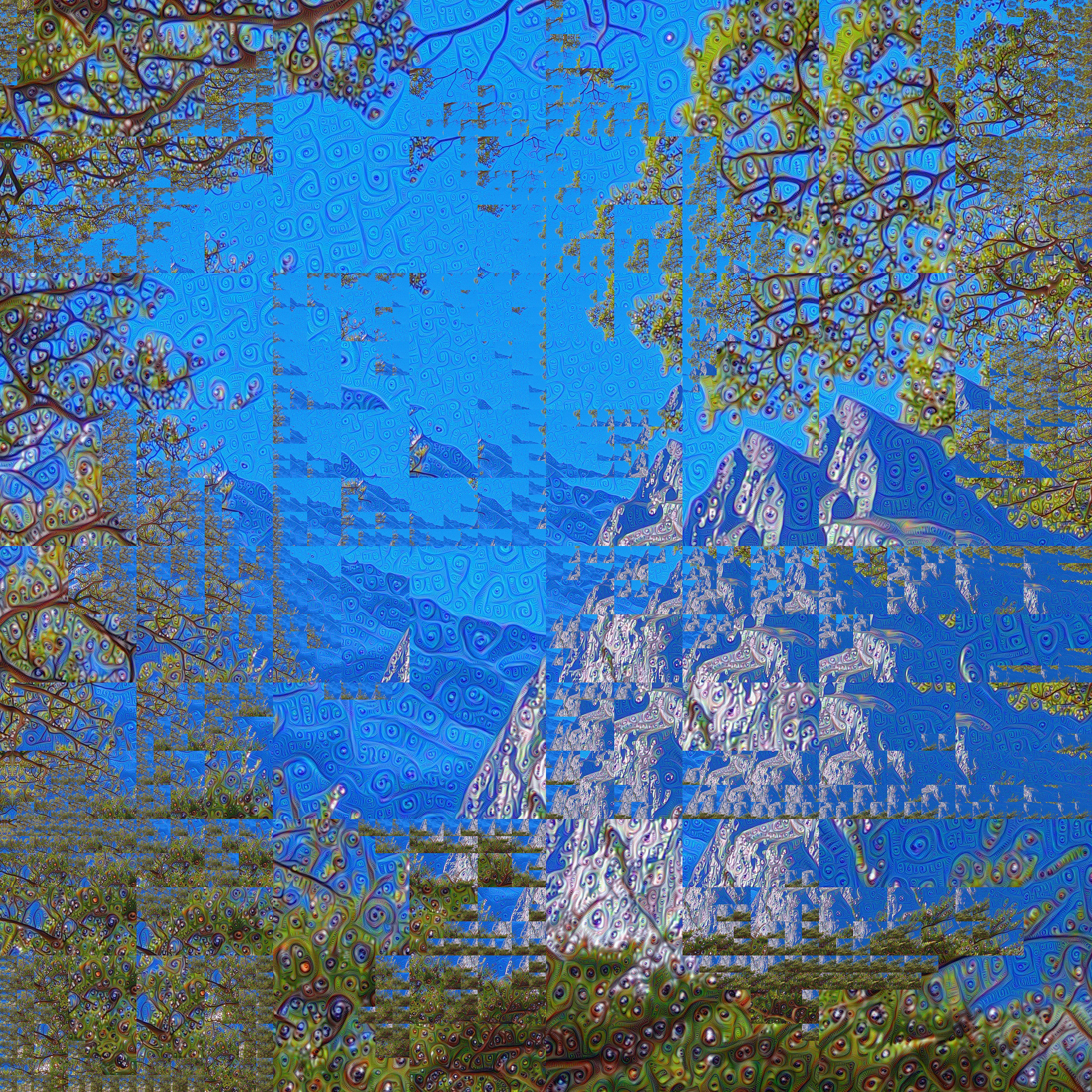 An exploration of Cubism-inspired “refracted” dreaming executed through a combination of computational photography, computer graphics, and artificial intelligence. Purchase unlocks full resolution 151-megapixel image file w/ non-commercial license to print; contact artist to redeem.