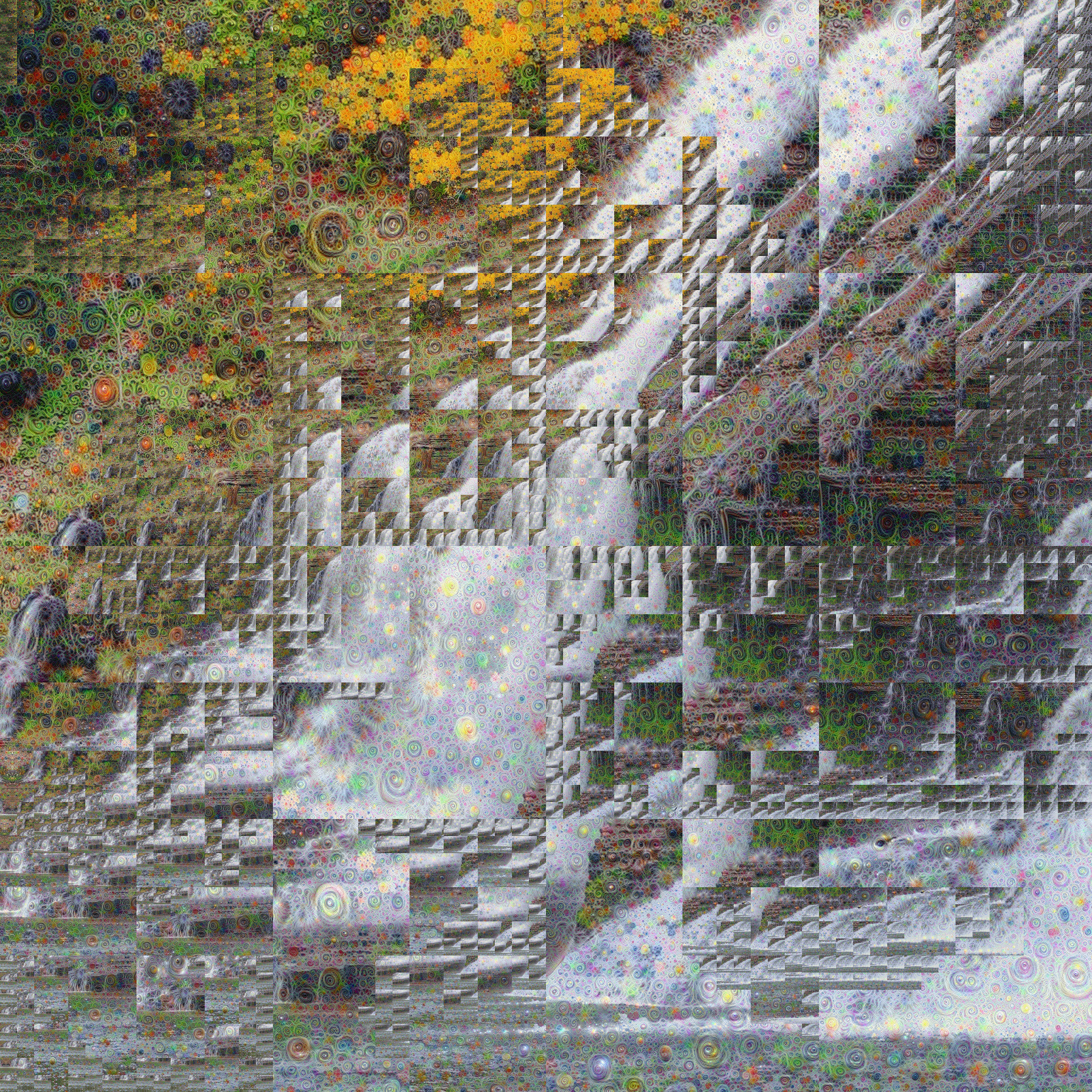 An exploration of Cubism-inspired “refracted” dreaming executed through a combination of computational photography, computer graphics, and artificial intelligence. Purchase unlocks full resolution 151-megapixel image file w/ non-commercial license to print; contact artist to redeem.
