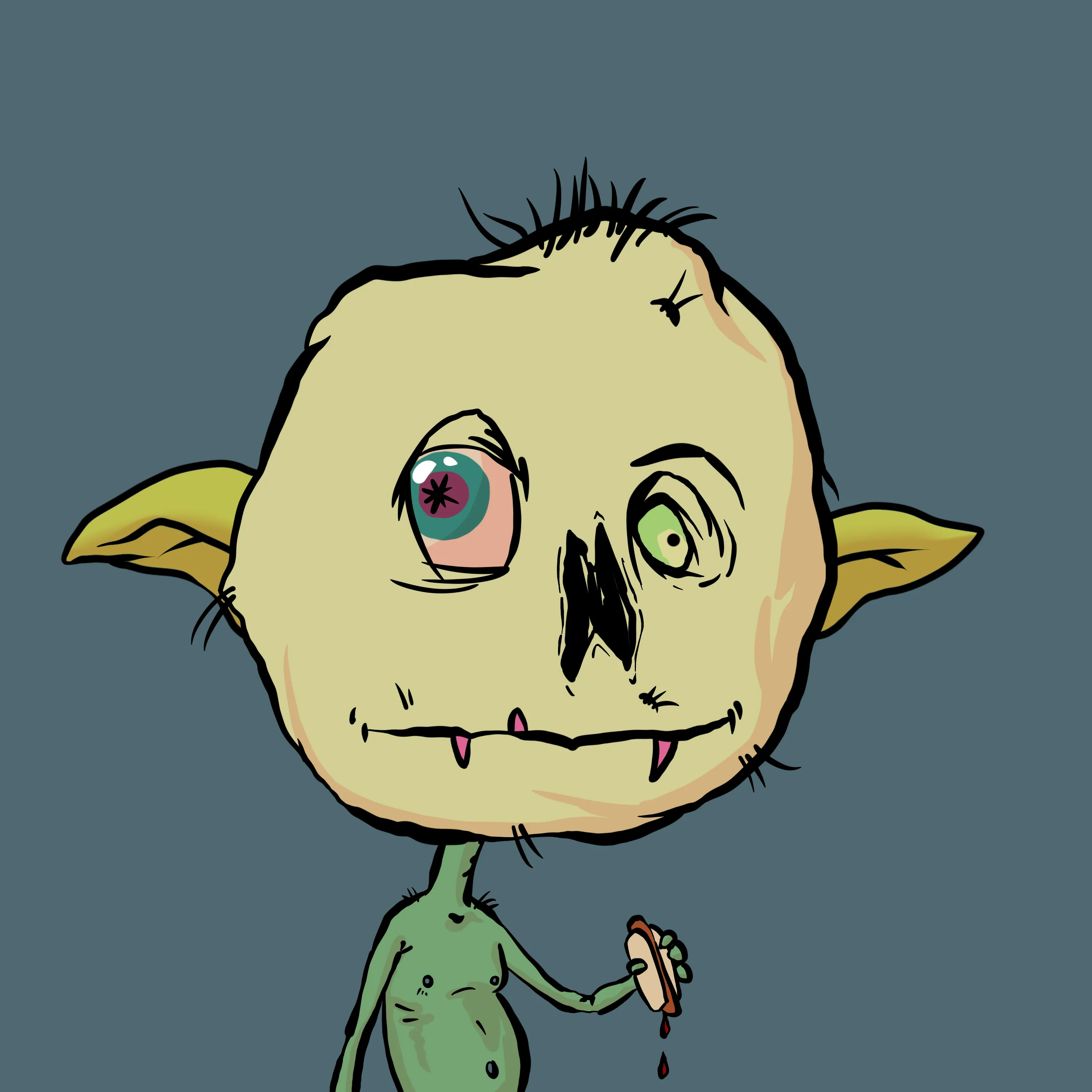 AAAAAAAUUUUUGGGHHHHH gobblins goblinns GOBLINNNNNNNNns wekm ta goblintown yoo sniksnakr DEJEN RATS oooooh rats are yummmz dis a NEFTEEE O GOBBLINGS on da BLOKCHIN wat? oh. crustybutt da goblinking say GEE EMMM DEDJEN RUTS an queenie saay HLLO SWEATIES ok dats all byeby