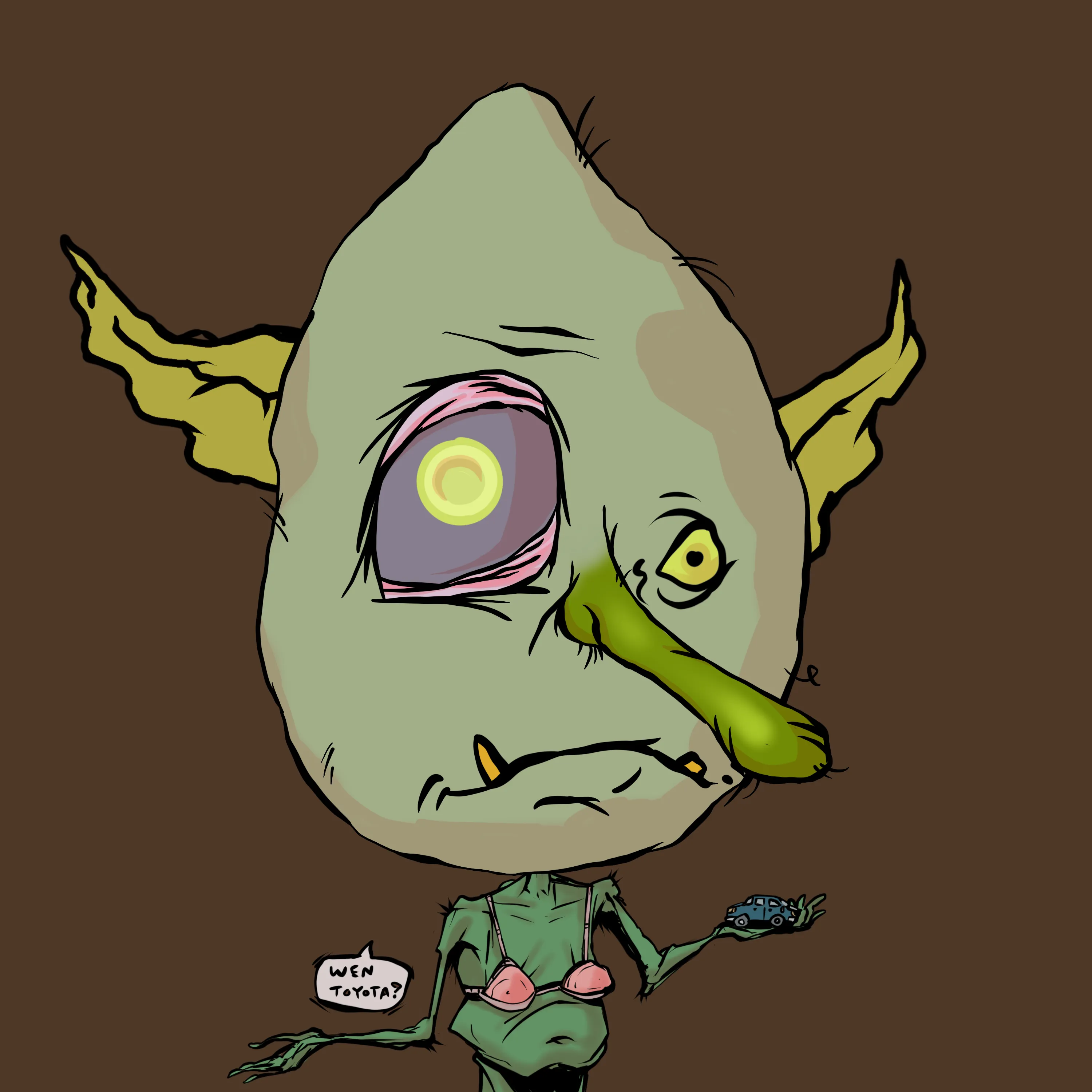 AAAAAAAUUUUUGGGHHHHH gobblins goblinns GOBLINNNNNNNNns wekm ta goblintown yoo sniksnakr DEJEN RATS oooooh rats are yummmz dis a NEFTEEE O GOBBLINGS on da BLOKCHIN wat? oh. crustybutt da goblinking say GEE EMMM DEDJEN RUTS an queenie saay HLLO SWEATIES ok dats all byeby