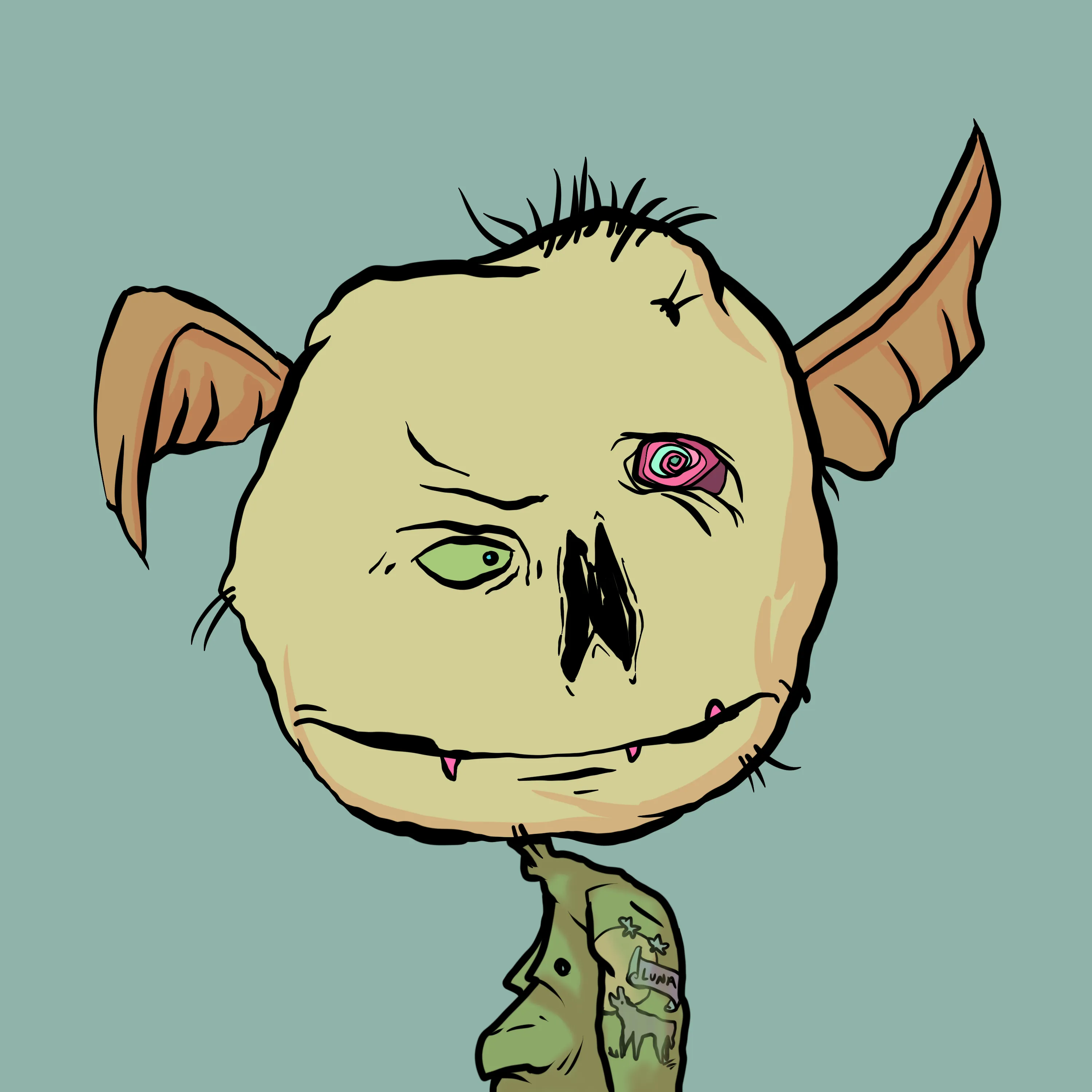 AAAAAAAUUUUUGGGHHHHH gobblins goblinns GOBLINNNNNNNNns wekm ta goblintown yoo sniksnakr DEJEN RATS oooooh rats are yummmz dis a NEFTEEE O GOBBLINGS on da BLOKCHIN wat? oh. crustybutt da goblinking say GEE EMMM DEDJEN RUTS an queenie saay HLLO SWEATIES ok dats all byeby