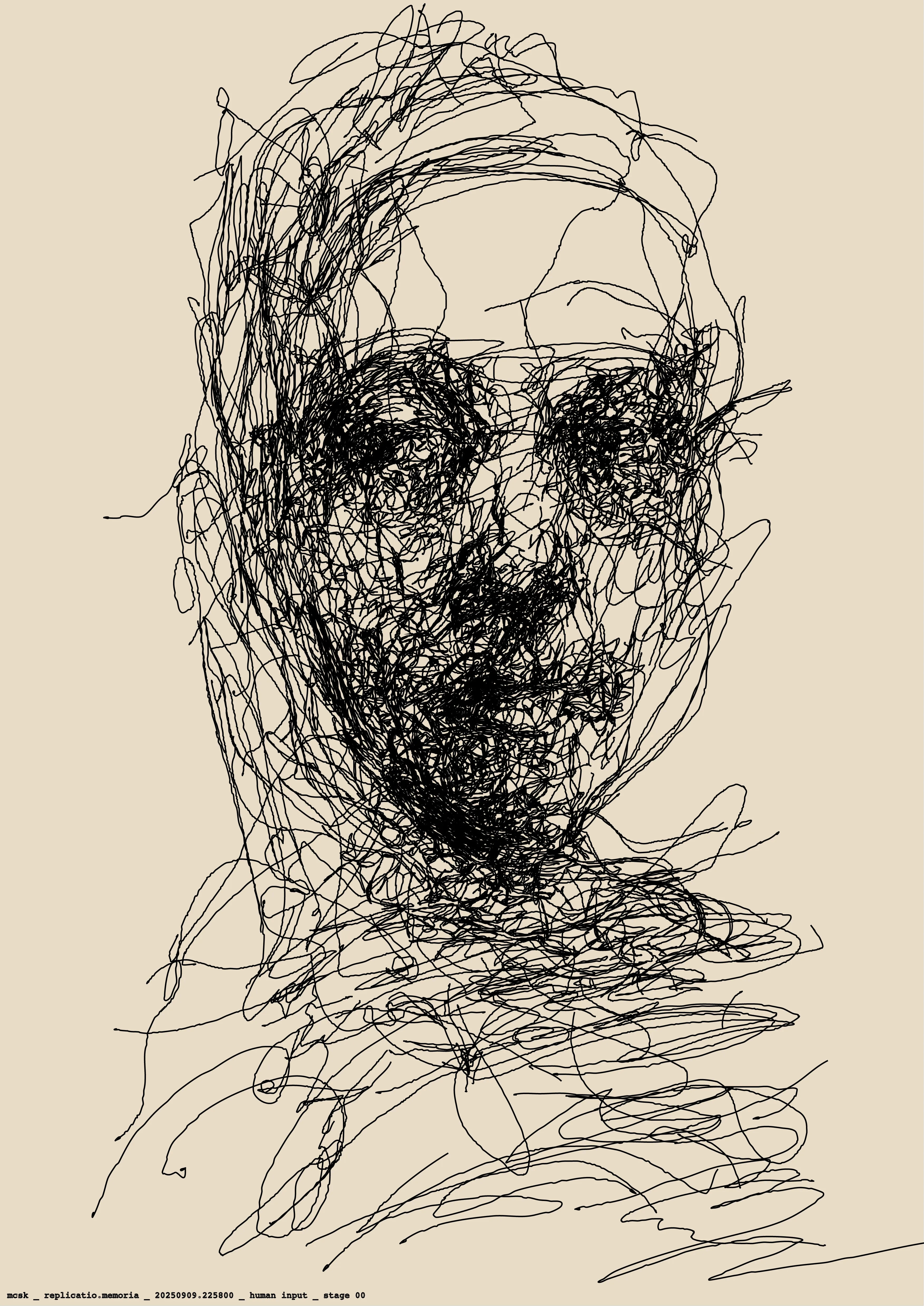 AI algorithm, Pen Plotter, Ink Pen, Art Paper 220g, 29.7 x 42 cm  
Series of :  
5 original ai driven plotter drawings (physical)  
1 NFT of original artist drawing (ethereum)