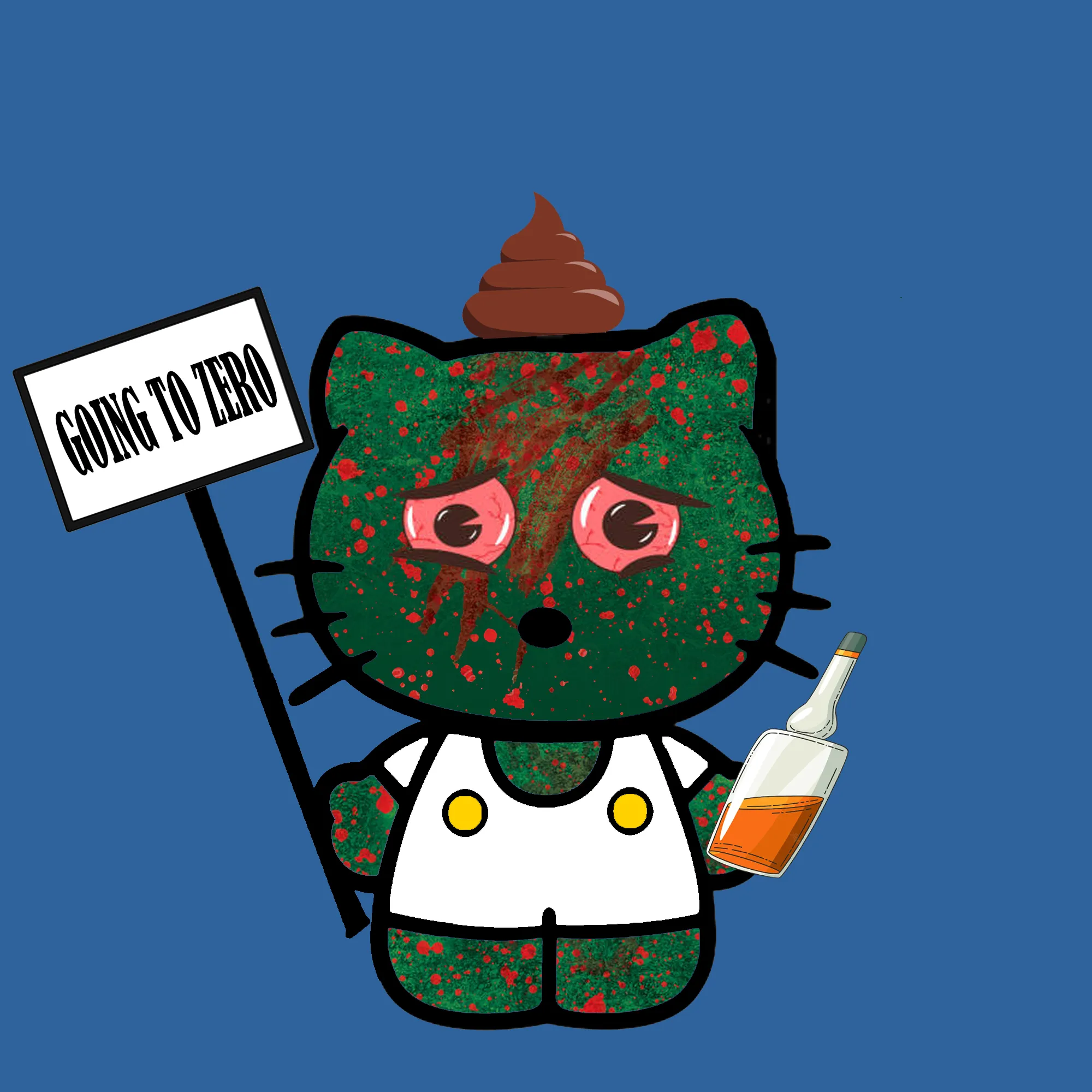 Hello Rekt Kitty is here to get Rekt. CC0 - No Roadmap - No Discord - Just Kitties getting Rekt.