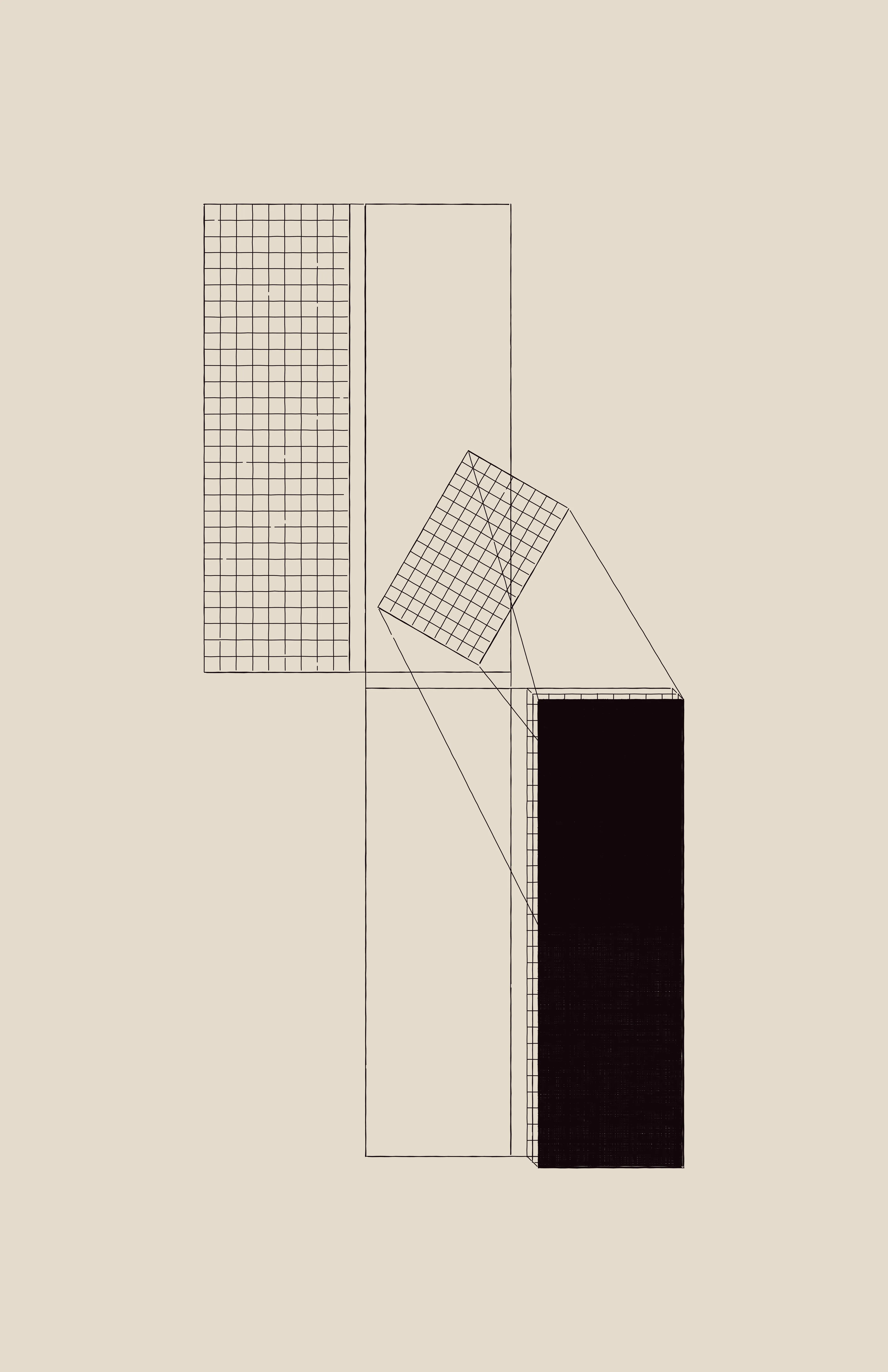“Function Compositions” by Ben Kovach offers a collection of 13 generative works, intertwining geometric abstraction with algorithmic exploration. Employing square grids as a primary element and a series of simple mathematical operations applied at random, the artist explores the extensive realm of possible compositions while preserving a geometric core. The series, co-curated by Ben and Unit London from an initial set of 2,000 compositions, showcases the artistic interplay between intention and emergent randomness, culminating in a selection that embraces diverse forms and complexity.