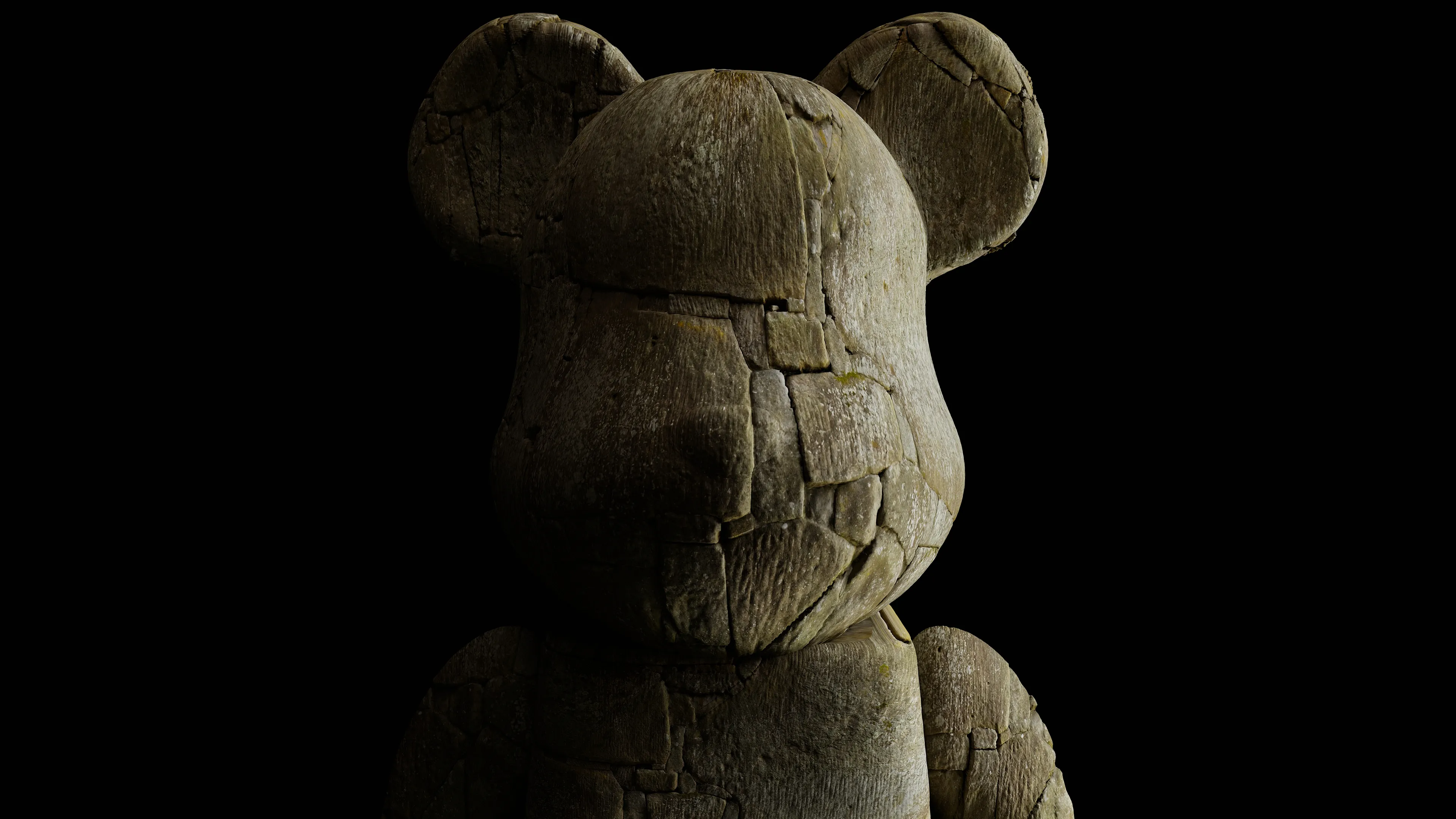Ancient megalitic brick. 
An Idol of worship, left standing thru time.