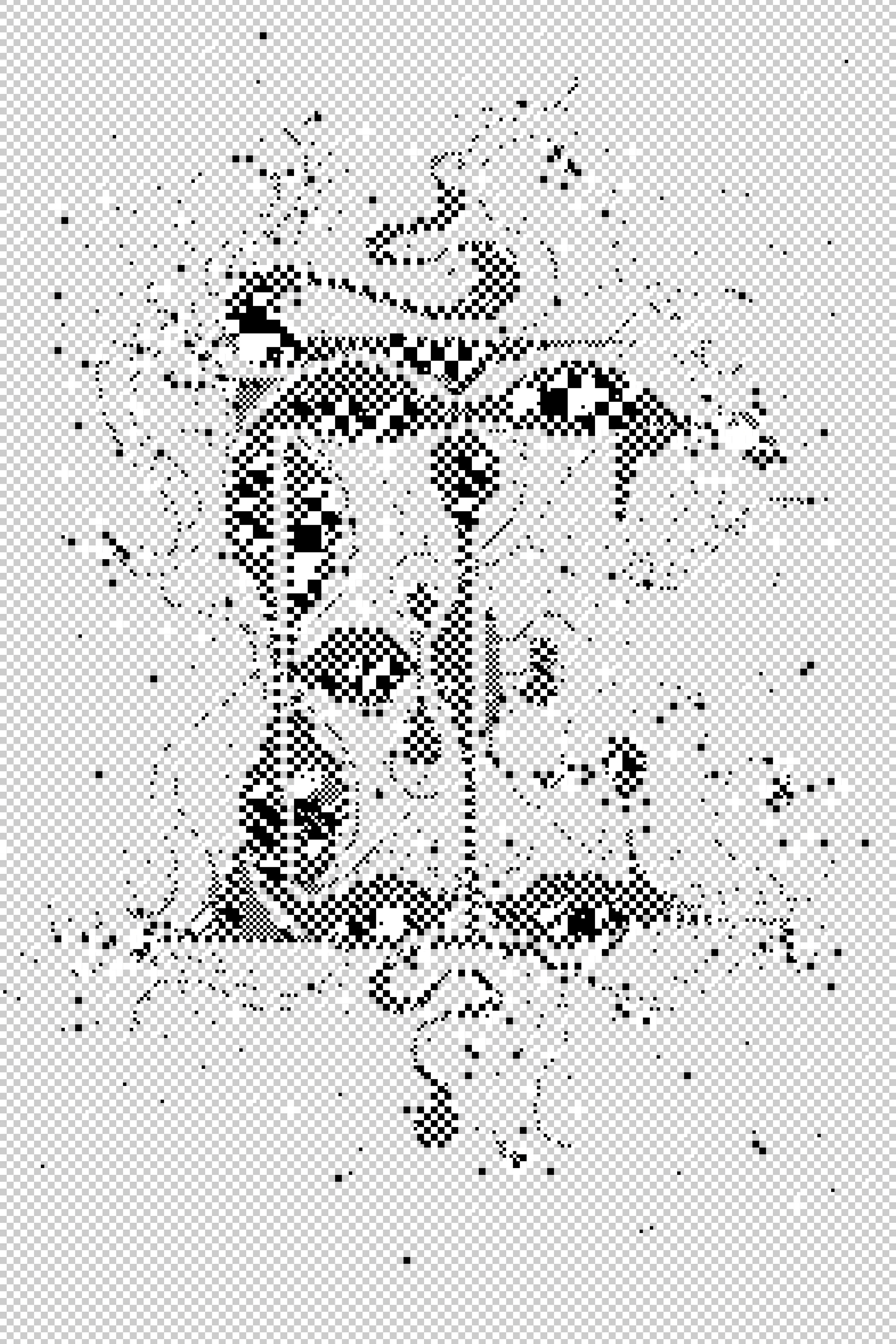 Inspired by illuminated manuscripts of the Middle Ages, Covenant presents a novel approach to handcrafted pixel art. This series invents intimate new letterforms by intertwining two uppercase letters. Created using a custom drawing tool specially programmed by the artist, these works appear ornate from a distance while carefully revealing their low-fidelity, checkerboard construction upon closer inspection.


The subject matter of this work references a time when scribes meticulously crafted letters by hand. The act of illustrating manuscripts elevated the text, serving as both a decorative and instructive complement to better guide the reader's understanding. In an era before the printing press and mechanical reproducibility, each tome was unique — a celebratory object that transcended mere legibility.


In this series titled Covenant, the artist's work echoes this tradition through her precise motions crafted with a mouse, a continuing exploration of the hand drawn nature of a manuscript’s illuminated letters. The compositions thus serve as an exploration of the past and present, nodding to a revival of medieval calligraphy through a digital media.


This series is part of Edelman's ongoing exploration of typography and lettering across cultures, technologies, and eras. Throughout history, text has persisted and adapted, swiftly inhabiting new media and capturing humanity's experiences across place and time.




This piece, Covenant 01 "Eli-Torrey" is part of a series of 52 1/1s launched on SuperRare on July 25th, 2024.