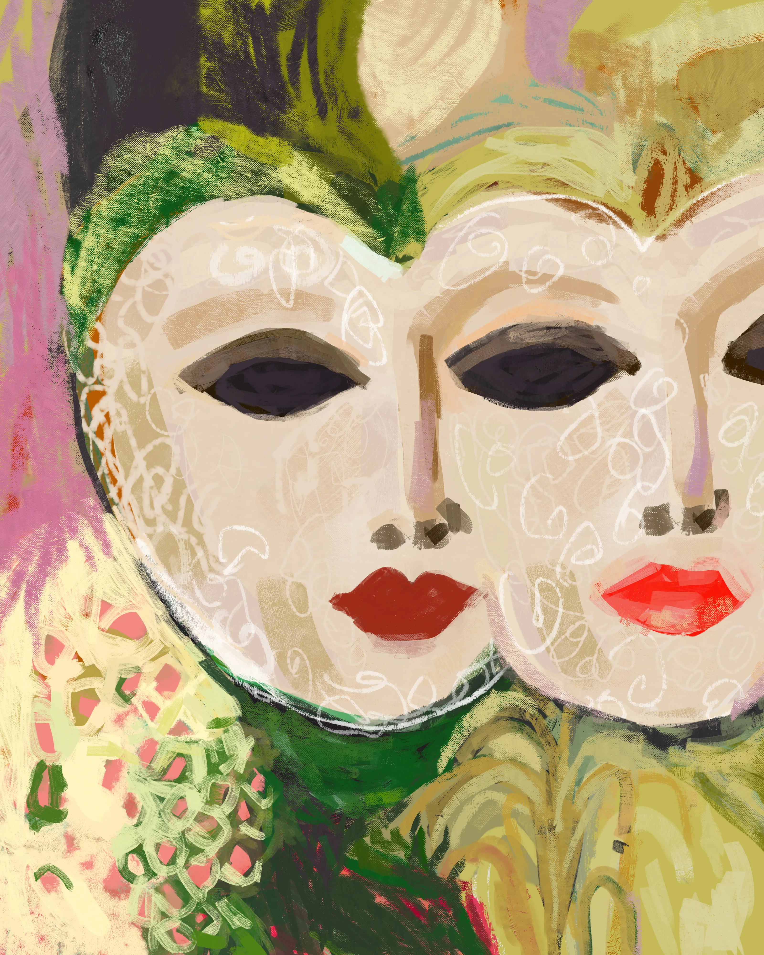 Behind every mask there is a story.