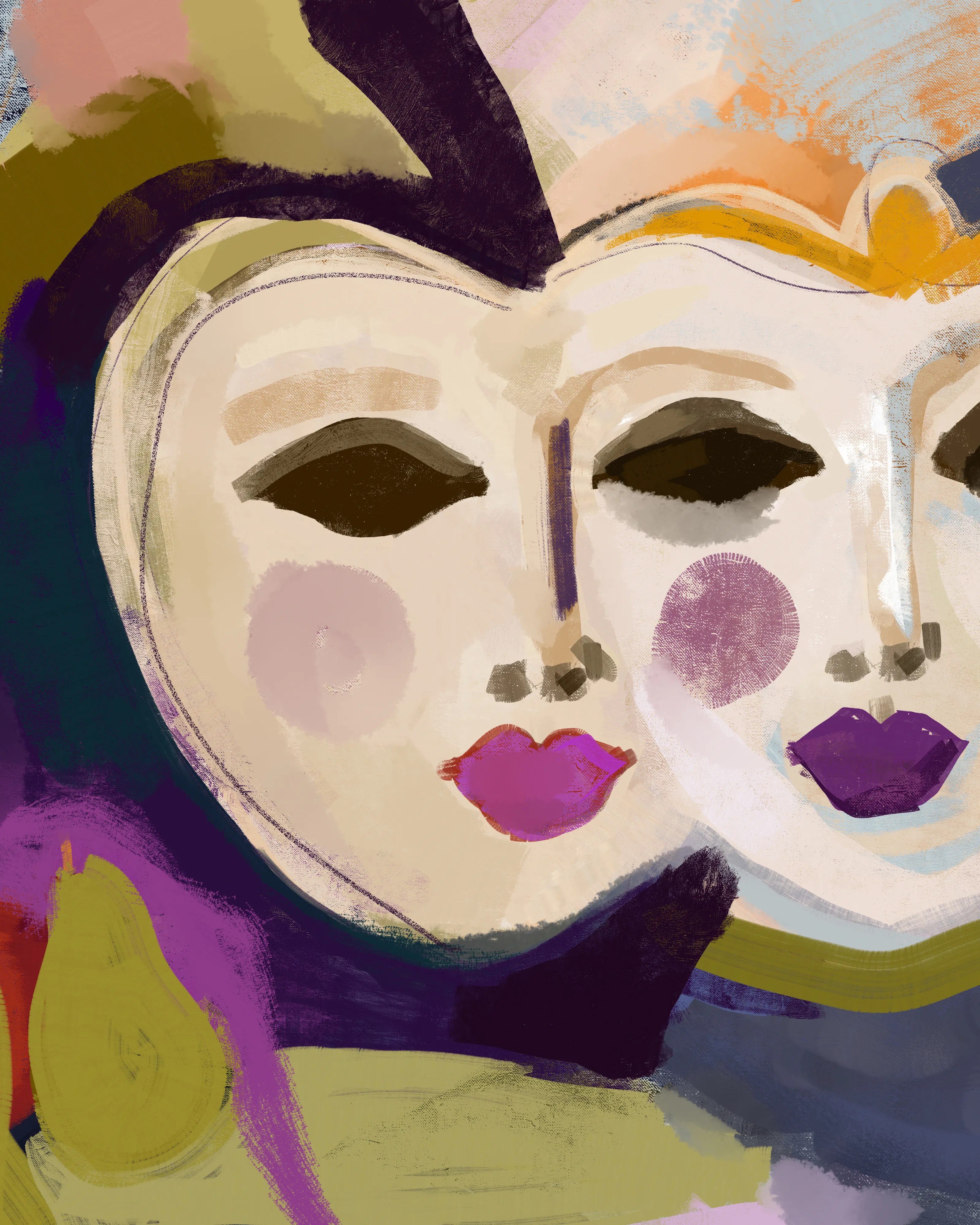 Behind every mask there is a story.