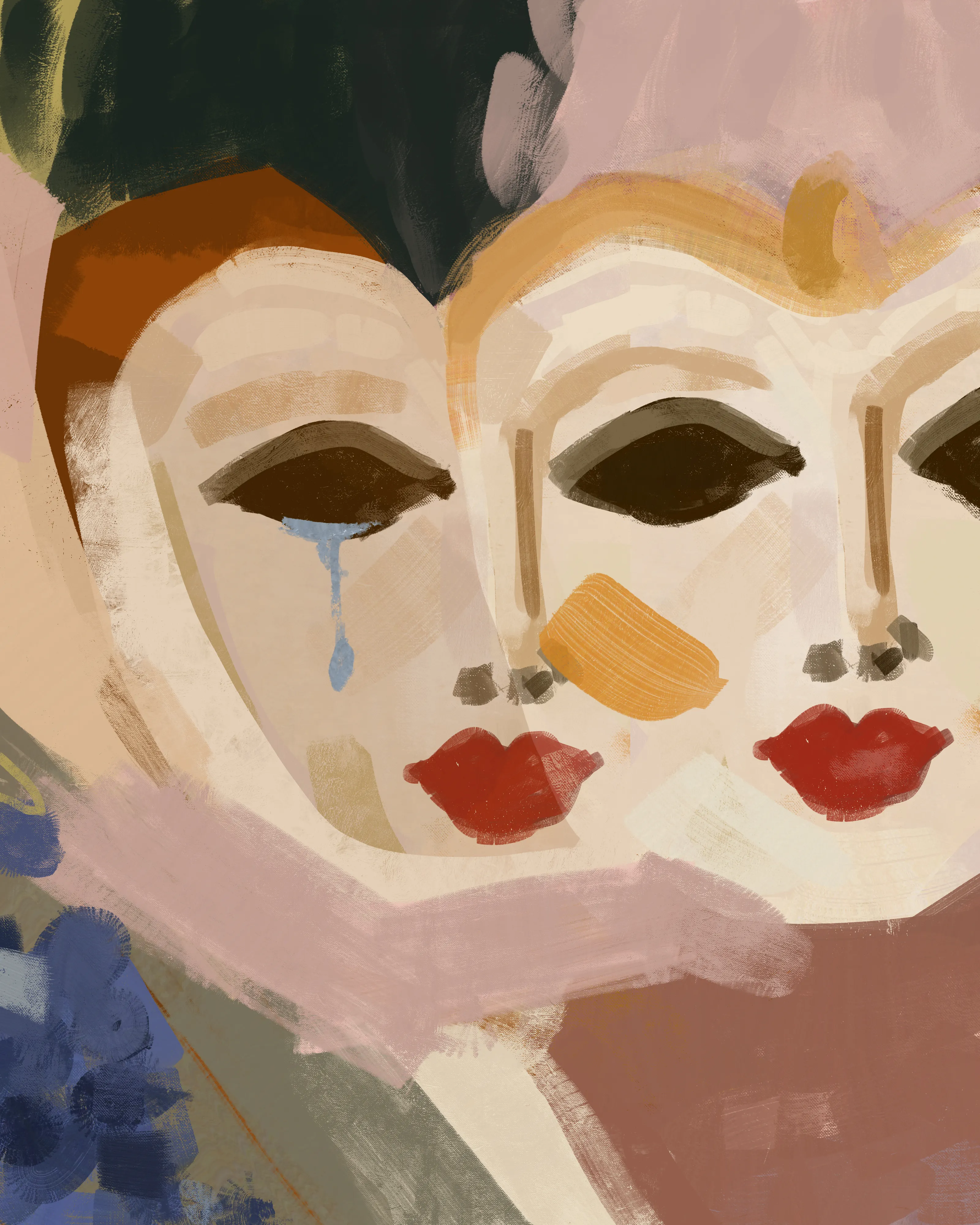 Behind every mask there is a story.