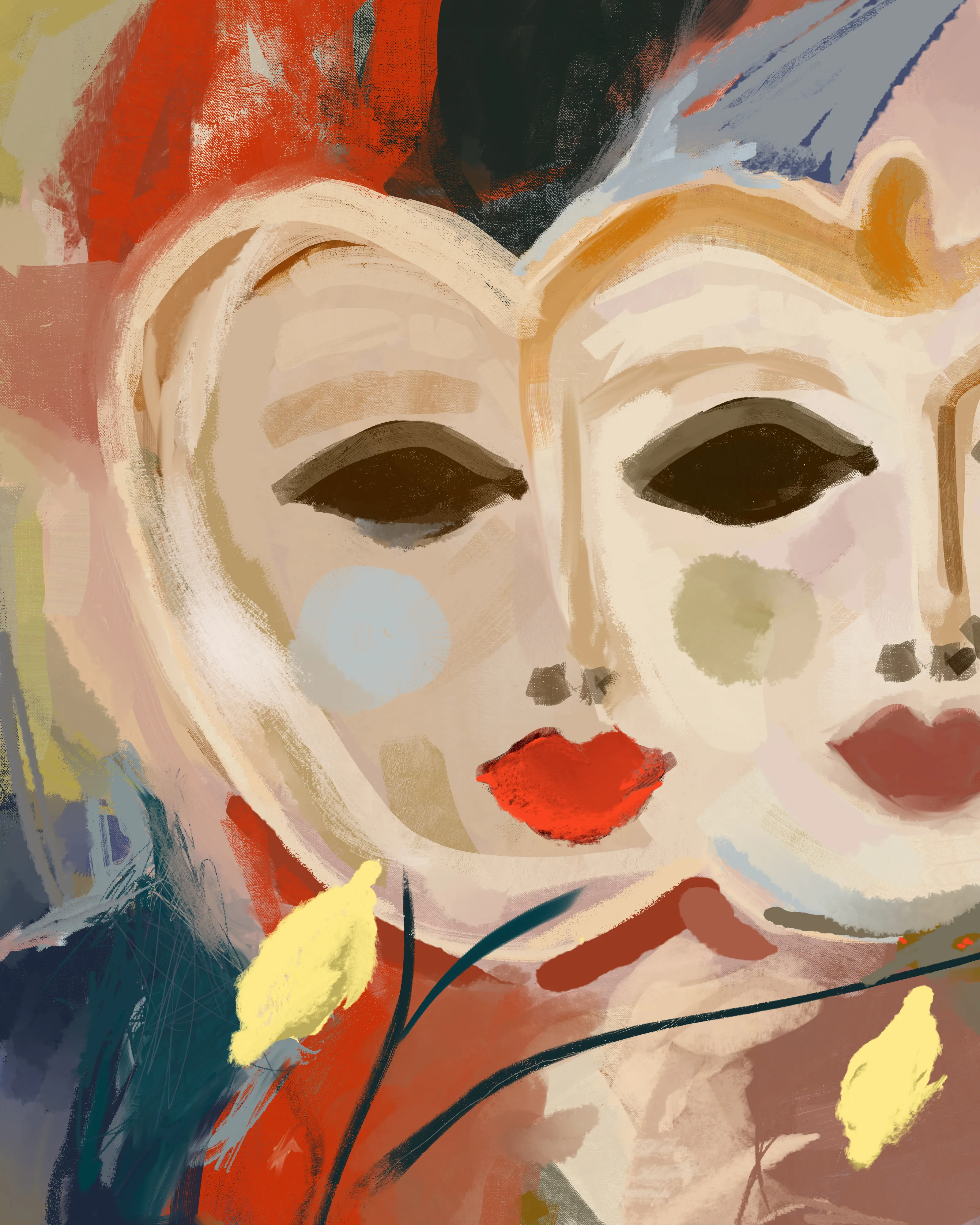 Behind every mask there is a story.