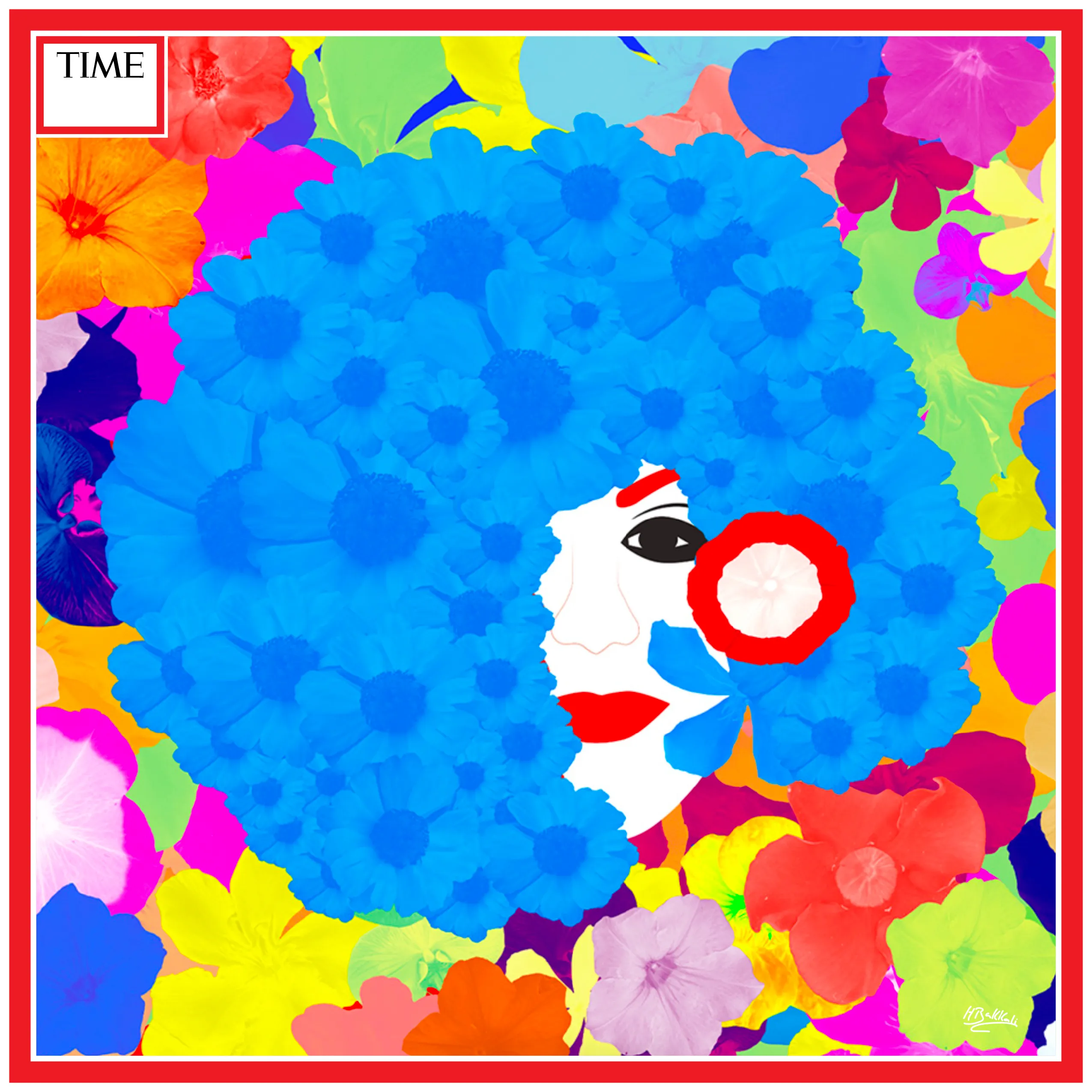 Life is beautiful is an explosion of color, euphoria and joy. A tribute to life and happiness featuring vibrant and infinite flowers and the serenity of feminine beauty.
