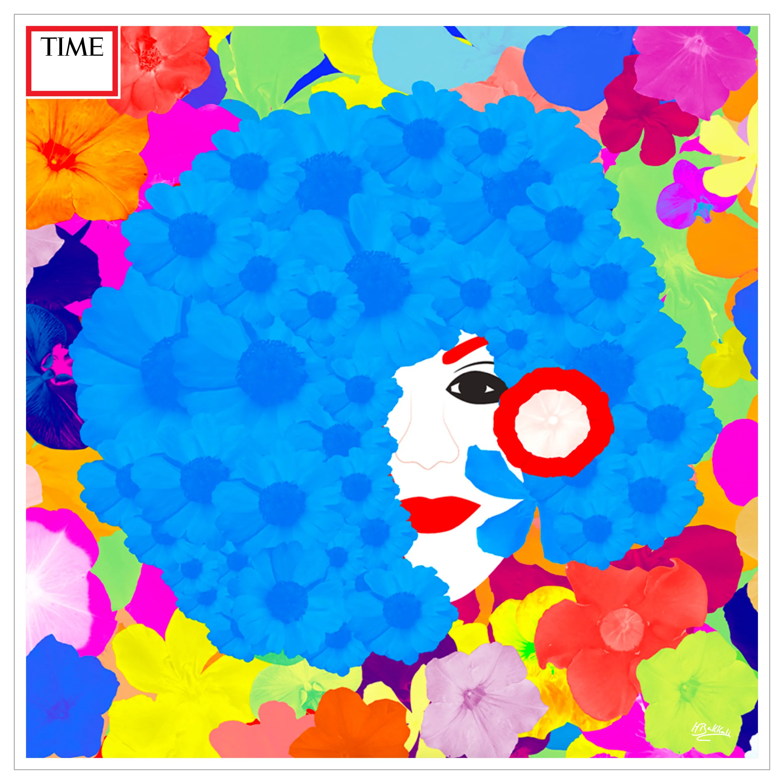 Life is beautiful is an explosion of color, euphoria and joy. A tribute to life and happiness featuring vibrant and infinite flowers and the serenity of feminine beauty.