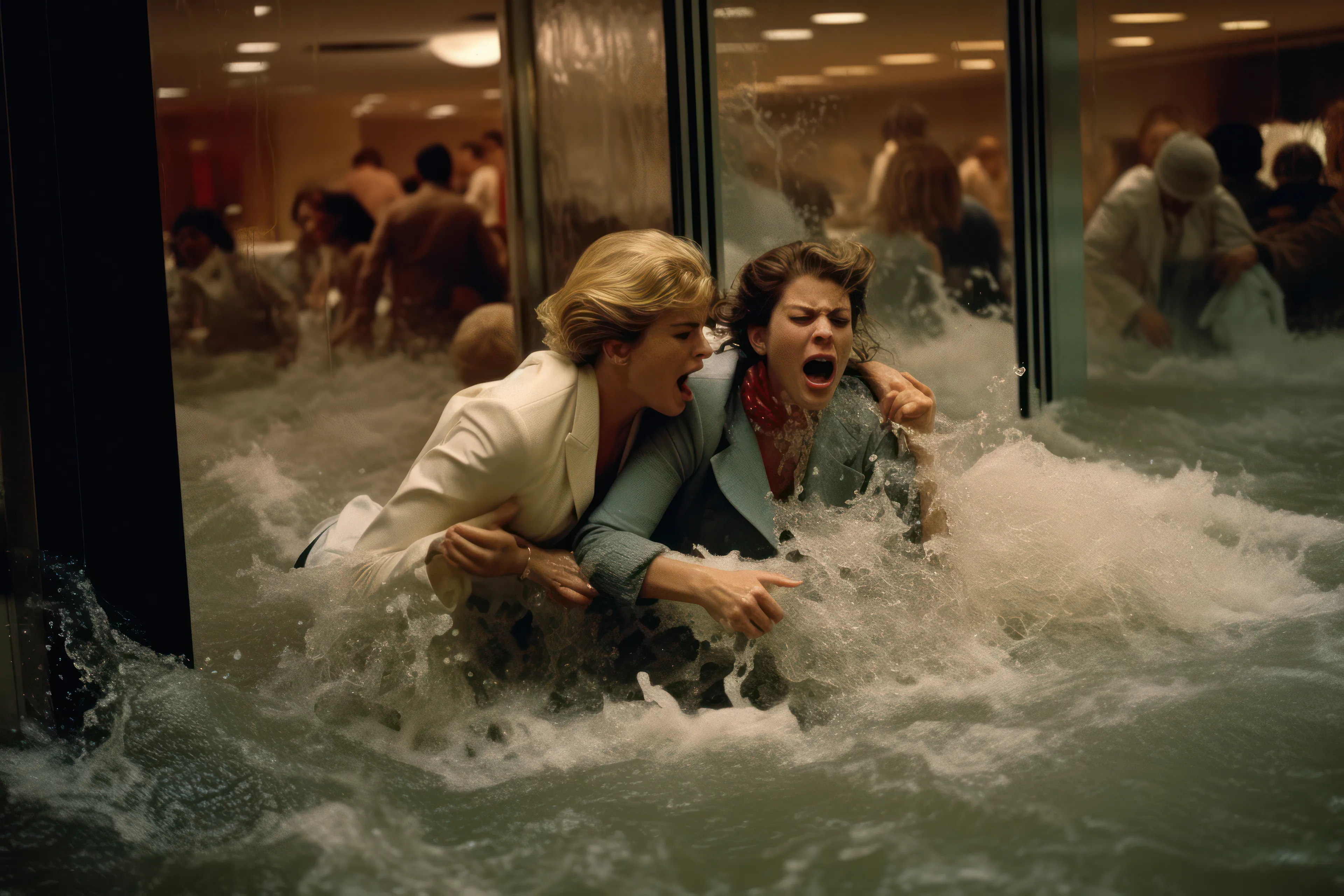 A Synthetic Photography Series Documenting a Fictional Crisis. In the summer of 1996, an unprecedented series of storms unleashed their fury upon New York City, causing widespread devastation. This art collection features 100 AI-generated images exploring stories of humans who don't exist and moments that never happened. BAPTISM questions the nature of truth in photography and invites viewers to reflect on the role of AI-generated imagery in shaping our understanding of history.