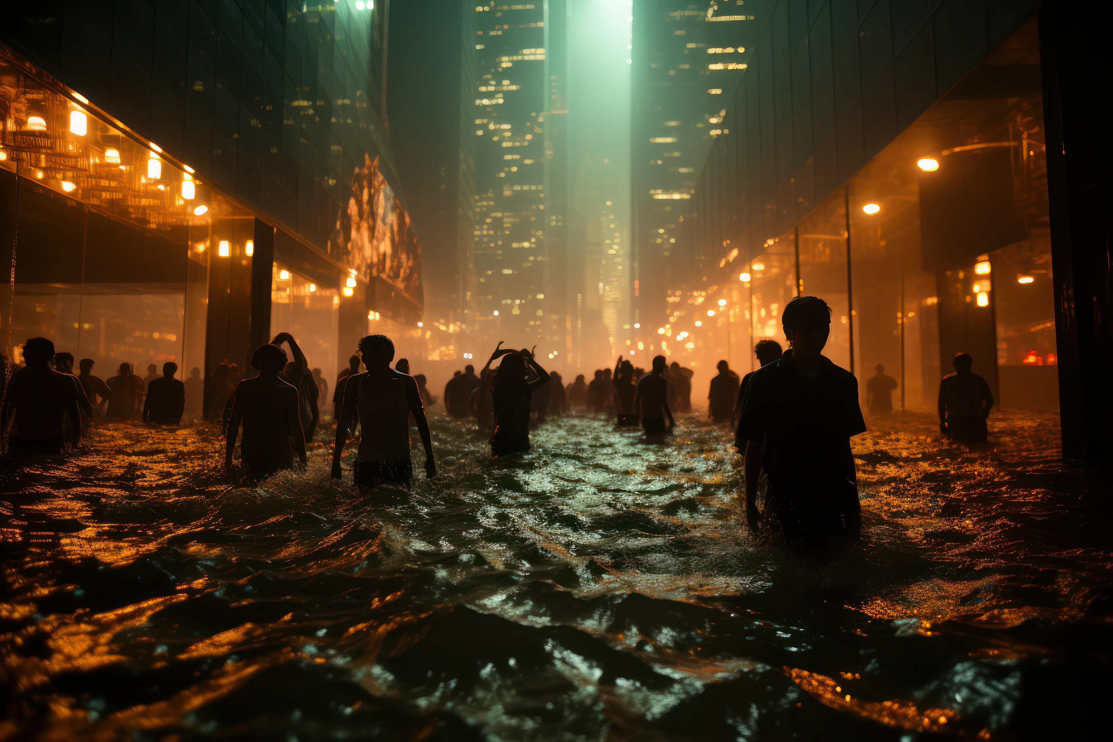 A Synthetic Photography Series Documenting a Fictional Crisis. In the summer of 1996, an unprecedented series of storms unleashed their fury upon New York City, causing widespread devastation. This art collection features 100 AI-generated images exploring stories of humans who don't exist and moments that never happened. BAPTISM questions the nature of truth in photography and invites viewers to reflect on the role of AI-generated imagery in shaping our understanding of history.