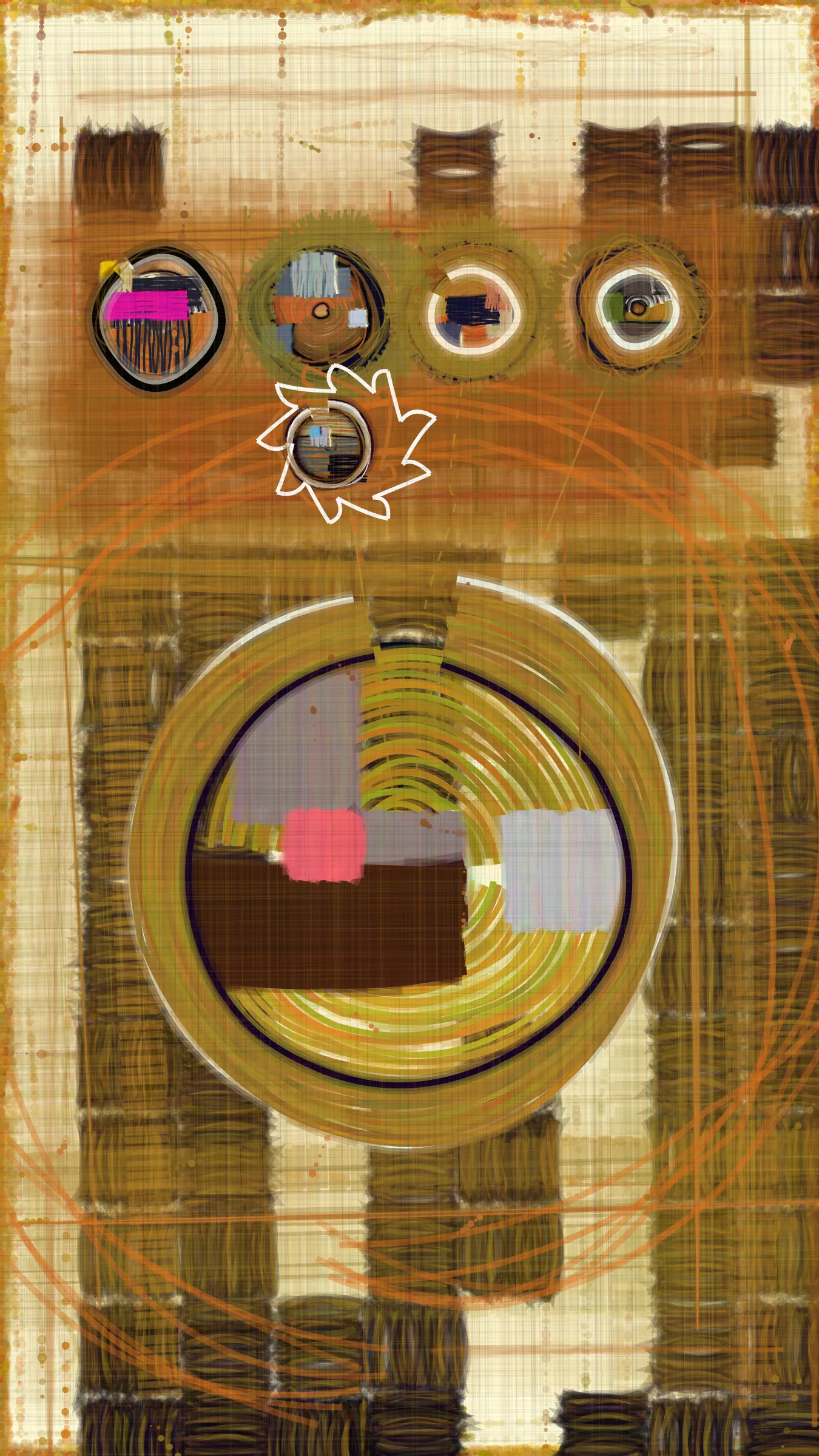 marfaMESH is an event-driven generative art experiment that took place over the course of Marfa 2023, Sept 21st to 24th. To participate attendees were required to download the marfaMESH app developed by Shane Richardson (Breath You, Ouroboros) and wear a NFC Card lanyard powered by IYK. Scanning other peoples lanyards built a social graph of interactions that created personalized artworks for each participant that evolved throughout the event. When scanning, the app prompted users to take a picture from which colors and basic forms were abstracted and fed into the emerging artwork. Interactions ‘nodes’ are clustered based on eleven key geo locations and there is a night day mode based on time of last interaction.  The project’s primary objective was to serve as an icebreaker to help bring about connections between people that wouldn’t have met otherwise. 

It is hoped that this project is an example of how generative art can be used to create highly personalized art chronicles of an event. Art that helps to preserve memories and create a treasured artifact that’s an extension of the ticket stub or merch item we are all familiar with. It's my belief that generative art has inherent properties that enable it to provide a new class of art that is part infographic; memorabilia; social graph; personal story and proof of participation. I can see a future in which a person's inner and outer worlds can be expressed in an evolving, responsive and interactive artwork. These life-artworks may meld in real time with life-artworks from friends and family or as large community expressions. 

A global expression of all the data collected will be created and auctioned as a one of one in the coming year. While it might seem that the individual outputs in this series will have the greatest value and meaning to the co-creators, a single collective expression of the event may have more value and meaning to art culture as a whole. Profits from this auction will be reinvested into the continued exploration of this approach of which marfaMESH has served as a compelling early proof-of-concept.