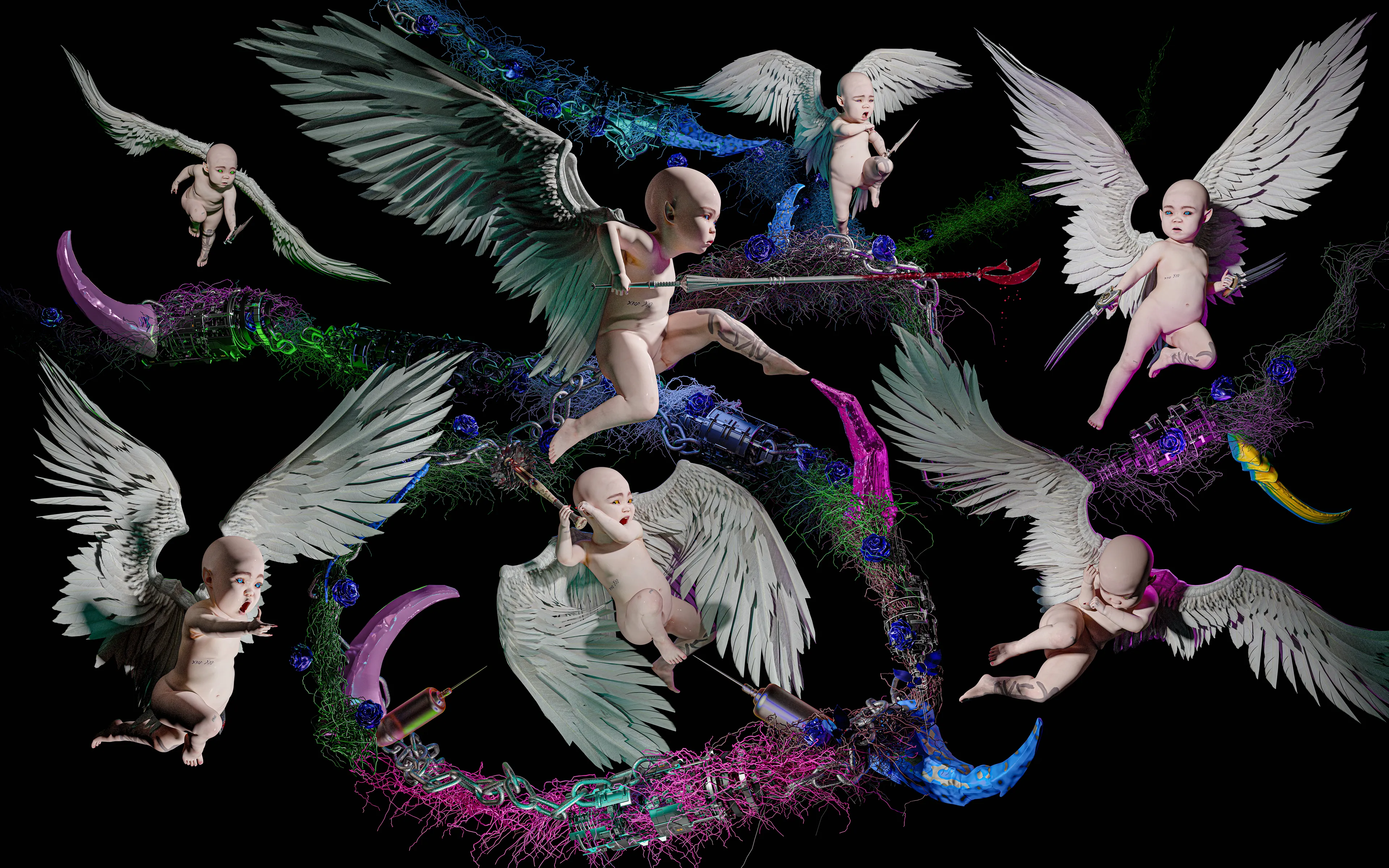 Battle of the WarNymphs By Grimes x Mac. Date: 02/02/2020. Resolution: 4000x2500.
