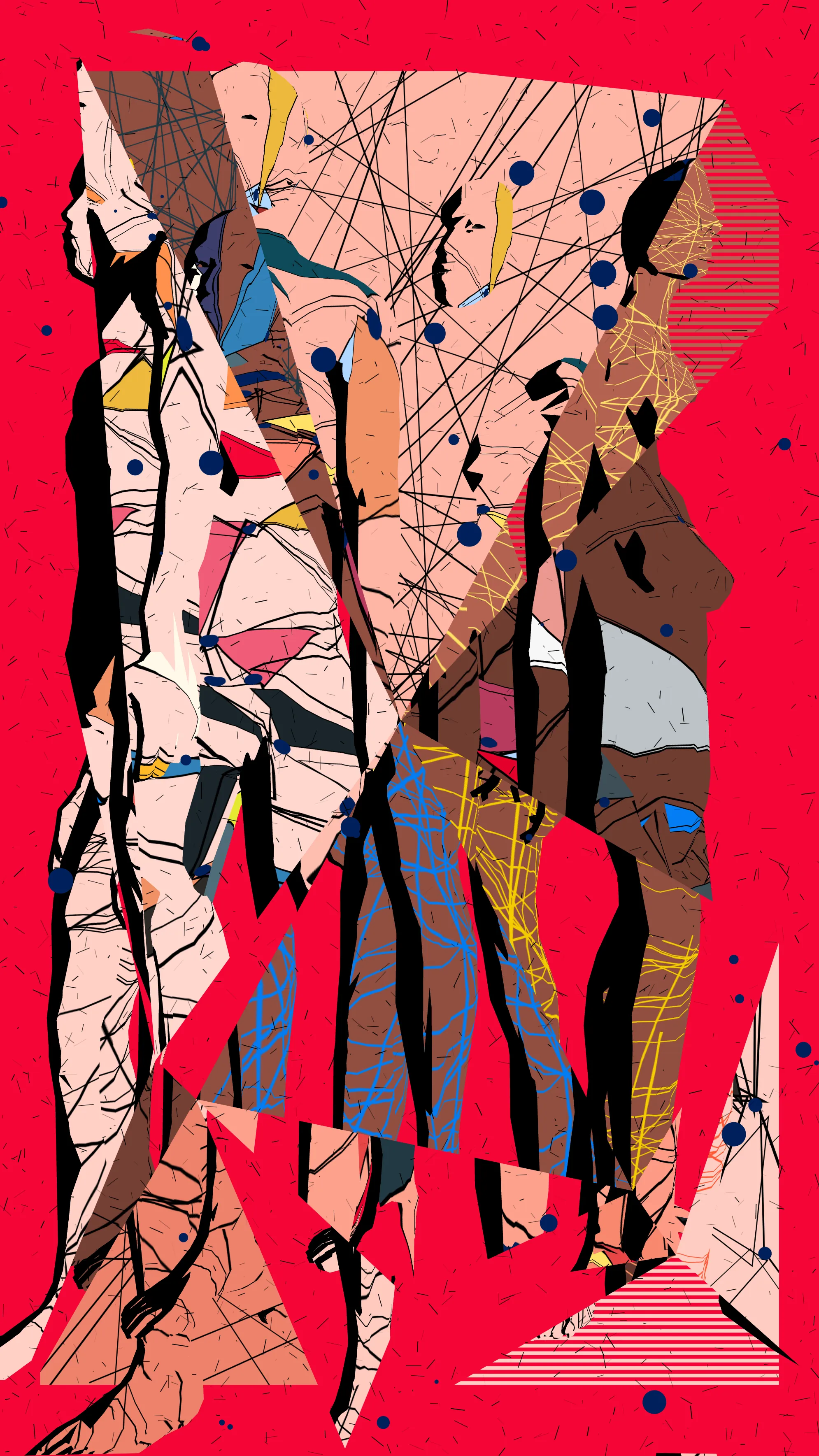 “En Mi Cuerpo” represents an integrated effort to explore and represent the human body through systems and algorithms. This project arises as a natural evolution of the artist’s last series “Forma y Orden” which focused on the concept of perception that we have with respect to the order of things and their representation in the tangible environment.

“En Mi Cuerpo” shifts the focus to human anatomy and explores how technology can deepen our understanding of this relationship. In this project, three-dimensional models composed of layers with solid colors and various textures are used. This exploration not only allows for a visual synthesis of the elements contained, but also represents a compilation and continuity of the work done over the last couple of years within Rodríguez García’s artistic practice.