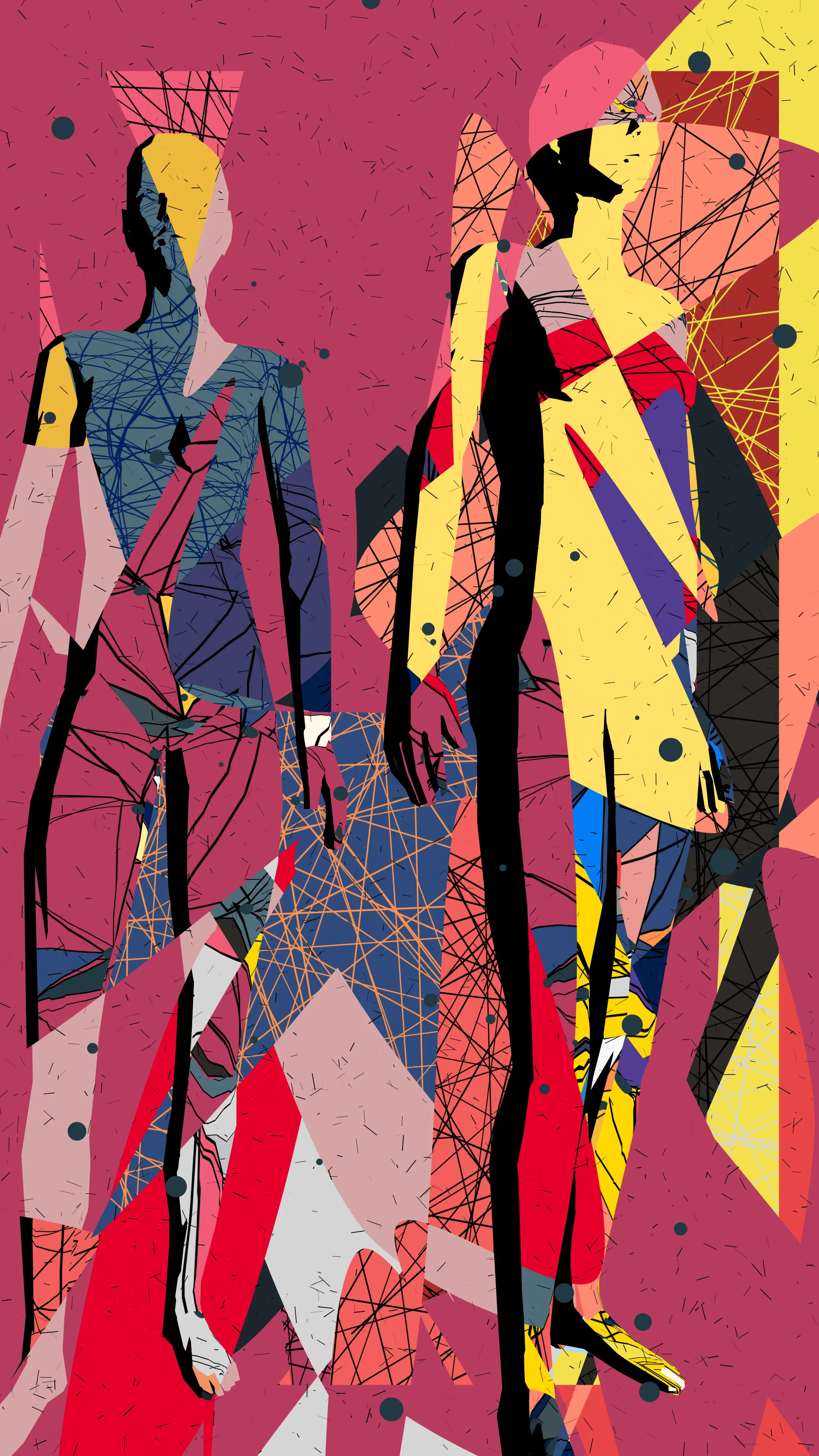 “En Mi Cuerpo” represents an integrated effort to explore and represent the human body through systems and algorithms. This project arises as a natural evolution of the artist’s last series “Forma y Orden” which focused on the concept of perception that we have with respect to the order of things and their representation in the tangible environment.

“En Mi Cuerpo” shifts the focus to human anatomy and explores how technology can deepen our understanding of this relationship. In this project, three-dimensional models composed of layers with solid colors and various textures are used. This exploration not only allows for a visual synthesis of the elements contained, but also represents a compilation and continuity of the work done over the last couple of years within Rodríguez García’s artistic practice.