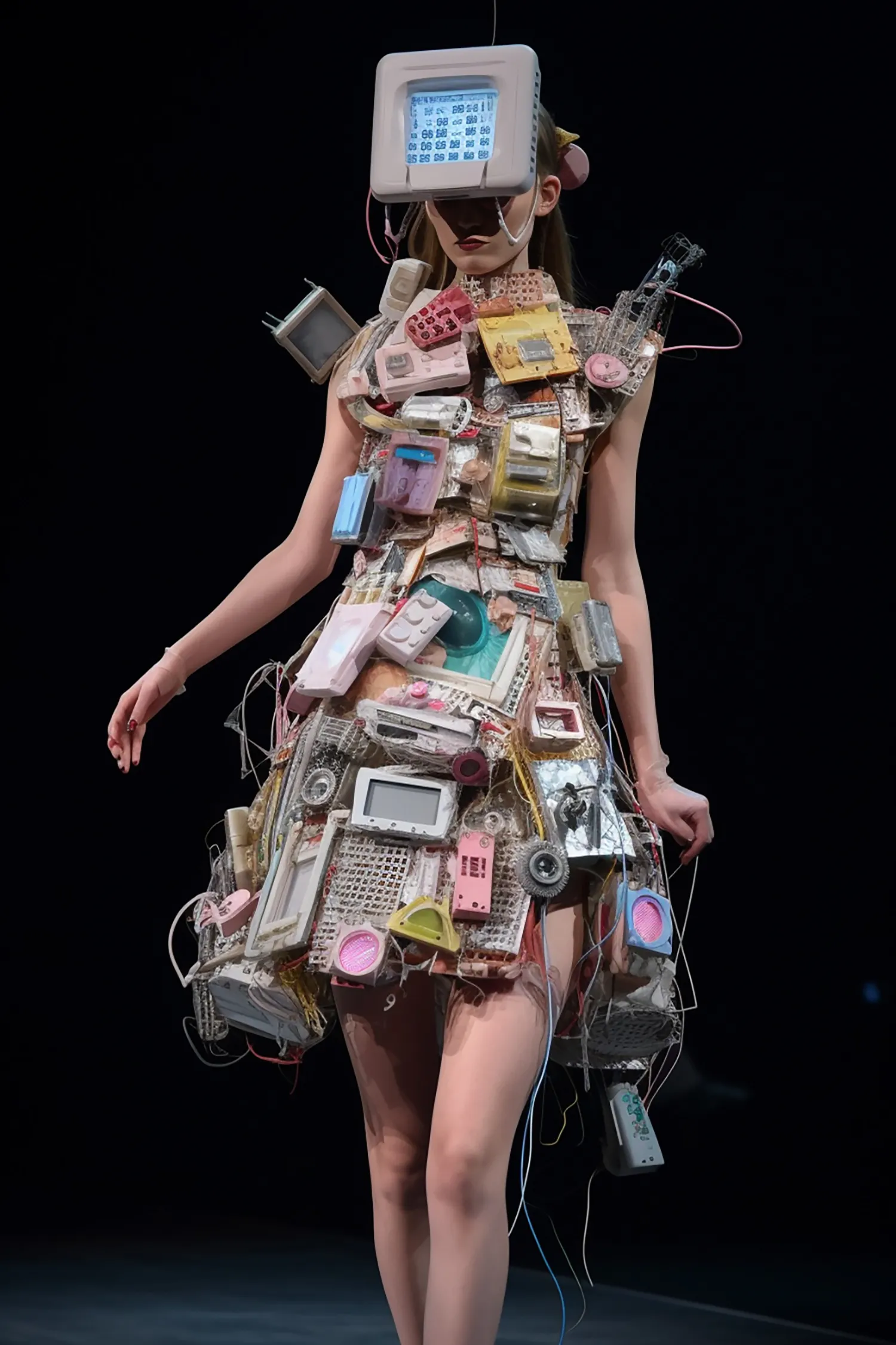 You know that we are living in an electronics world
And I am an electronics girl

1500 x 2250
Part of the Strange Fashion World