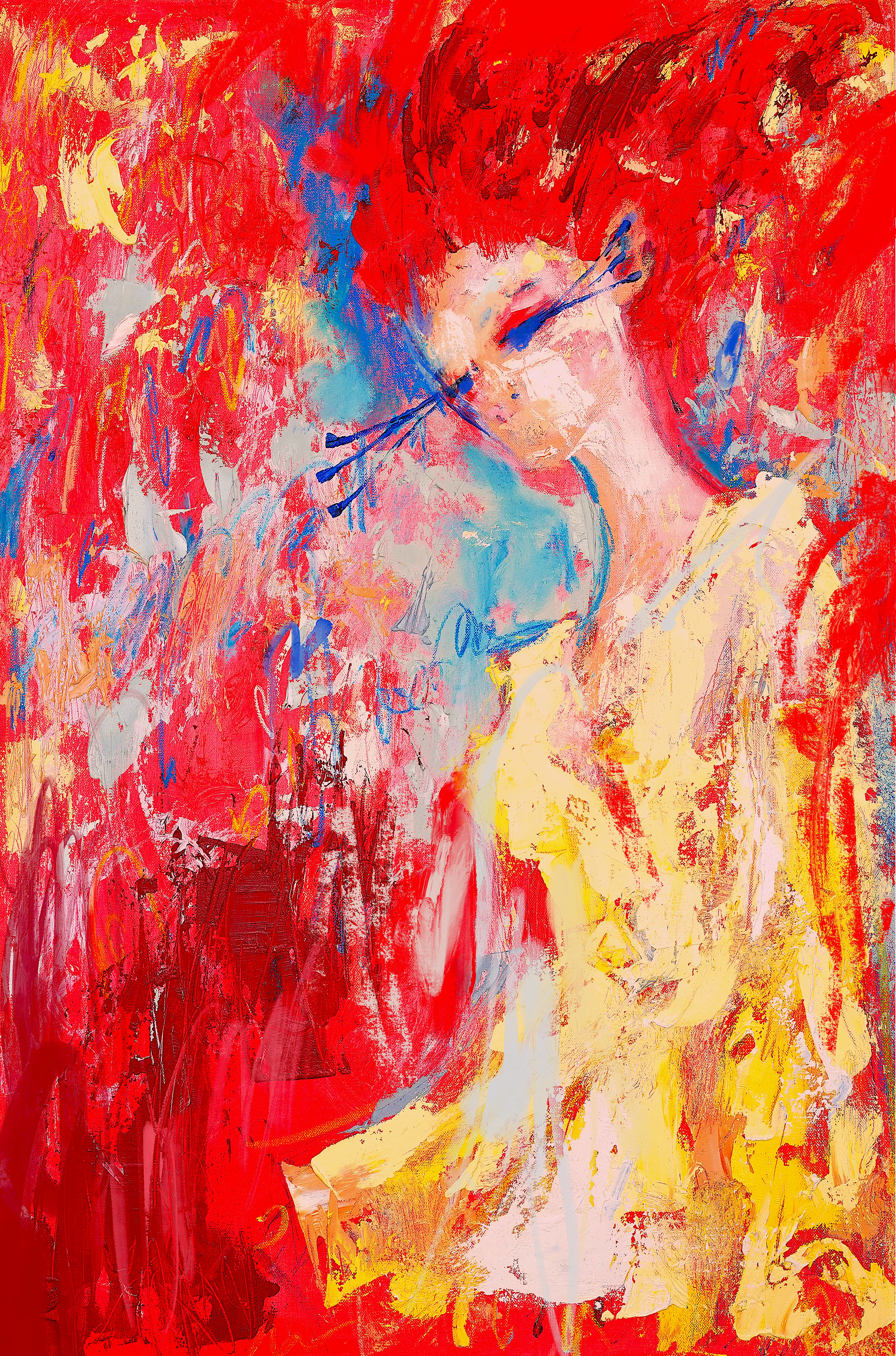 “She's mad, but she's magic. There's no lie in her fire.”

- Charles Bukowski

Oil on canvas 60x90cm by Rocketgirl (painting will be made available at the list price)