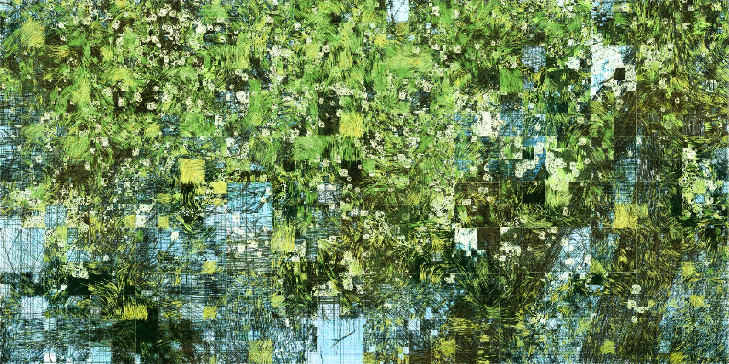 **Moments** is an exploration of memory and nostalgia, with nature and architecture as its subjects, inspired by my peaceful experiences in traditional Japanese ryokans.  
Some kind of memories reconstructed while souvenirs are fading as time passes.  
## **The Digital Collection**
The Digital Collection is a long form series and an animated piece that will loop through 4 different palettes for each NFT, emulating the time passing through seasons.   

My inspiration for this collection comes from serene and dear memories of my time in Japan. For me, traveling there means experiencing relaxing, inspiring moments in traditional ryokans—far away from the city, surrounded by nature (sometimes literally in the middle of the forest), where you can genuinely focus on self-care. You spend time in an onsen, enjoy beautifully curated and prepared meals, and return to your room with an incredible view of the outdoors.  

These places have a unique kind of architecture: minimalistic yet carefully constructed. Last year, I read a book called In Praise of Shadows by Junichiro Tanizaki, which helped me connect more deeply with the evolution of Japanese culture, linking a past I didn't know with the present day. Everything suddenly made sense to me. In a way, because of this book, I started seeing the Japan I knew differently (I noticed many many details), but also I started to have a look at my life and surroundings differently.  

Today, whenever I’m faced with complicated moments or need to figure out a solution, I mentally revisit my time in those ryokans. It’s become a kind of escape for me, a place where I find peace. It also brings up a lot of nostalgia from my experiences there.  

Earlier, I mentioned the architecture—I've decided to use that as the foundation for Moments. My starting point was the Japanese Shoji doors, constructed from wooden frames and washi paper. They became the structural basis for my artwork, where each block acts as a window into a memory, a window into a particular moment or passage of time.  

Nature appears either clearly through a seasonal color palette or more subtly suggested by organic elements and movements. The geometric structure is blending with more organic elements. This approach reflects the idea of ephemerality—representing nostalgia, memories that were once clear but have since been reconstructed again and again, ultimately transforming into something uniquely ours, reshaped through multiple layers of reflection.