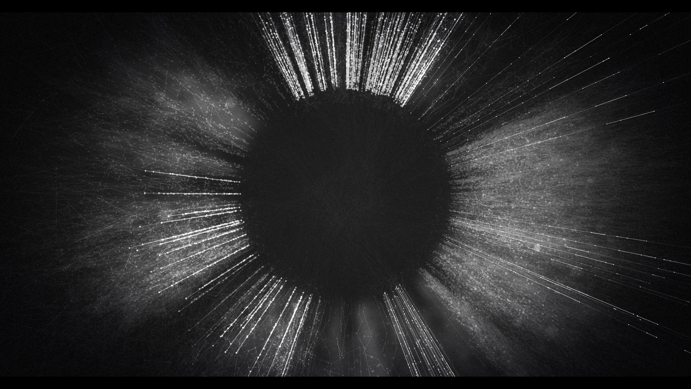 Monument depicts colossal cosmic events extending across time and space. Bold and powerful when viewed from a distance, each piece has an absorbing granular complexity when seen up close. Paying homage to film and cinematic processes, the project uses the characteristics of a camera lens to create and define the artistic form, and bokeh as the drawing primitive - a vibrant, light-based byproduct of a photographic lens. 

Monument is Tsukamoto’s most technically complex collection to date. Eight layers of generative form are composited with a set of visual effects including colour lookups, depth of field, lens-effects, film-grain and vignette, all of which are parametrically controlled by the generative process.

Presented in partnership with The Disruptive Gallery, Monument is a limited edition of 128 curated pieces.