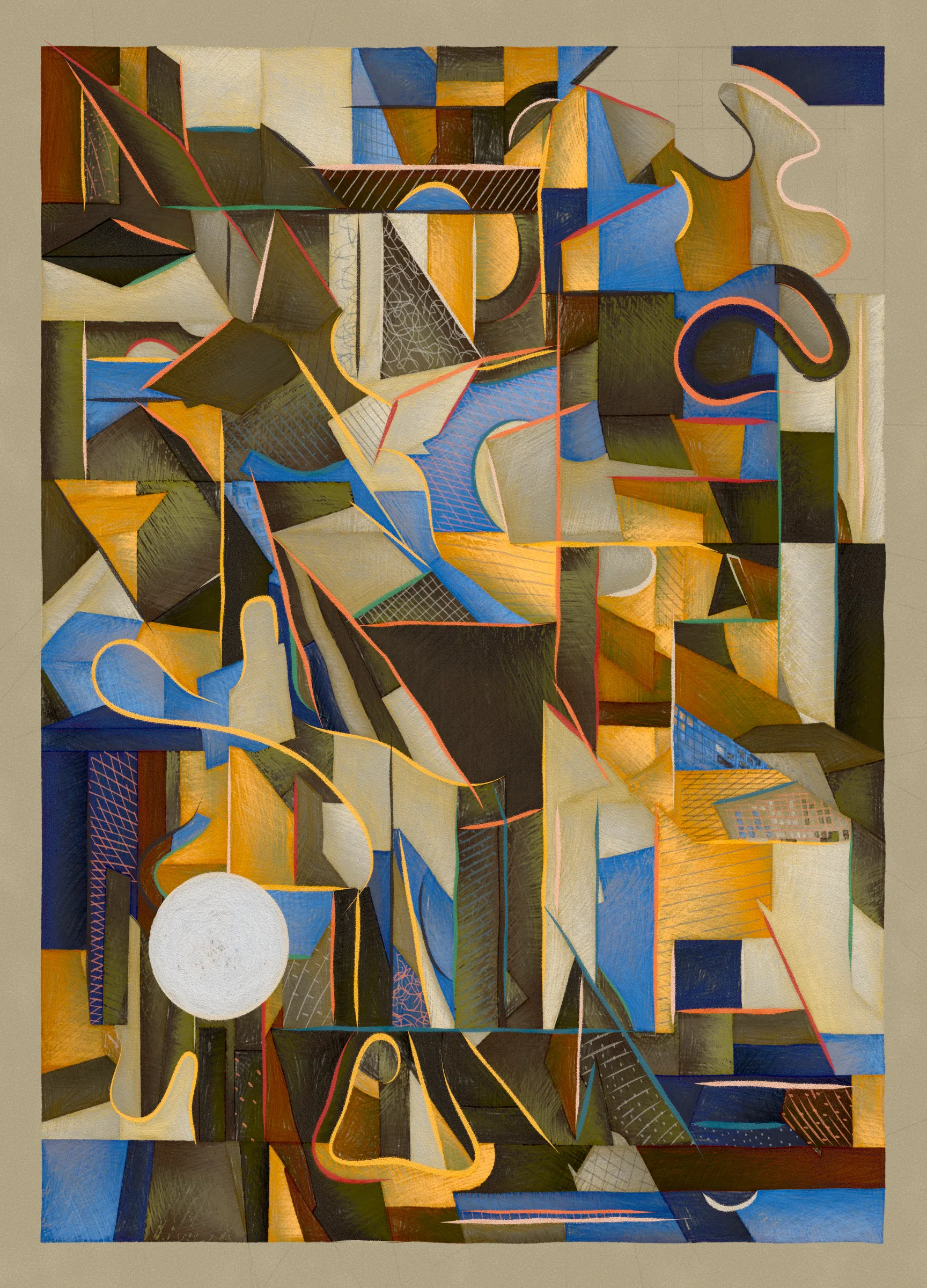 Materialistic is a generative series of 92 works exploring surface, texture, and the boundaries of digital materiality. The project draws a parallel between Cubism and early computer graphics, as both use simplified forms and structured systems to reinterpret reality. 

Deconstruction and reconstruction are at the core of this project. Each composition begins with precise construction lines and multiple viewpoints, then is reassembled algorithmically into geometric structures and fragmented planes. The interplay of movement, surface, and texture is directly created through the code.

This contract represents the 12 artist curated edition mints from the release. The associated physicals can be claimed via The Disruptive Gallery.