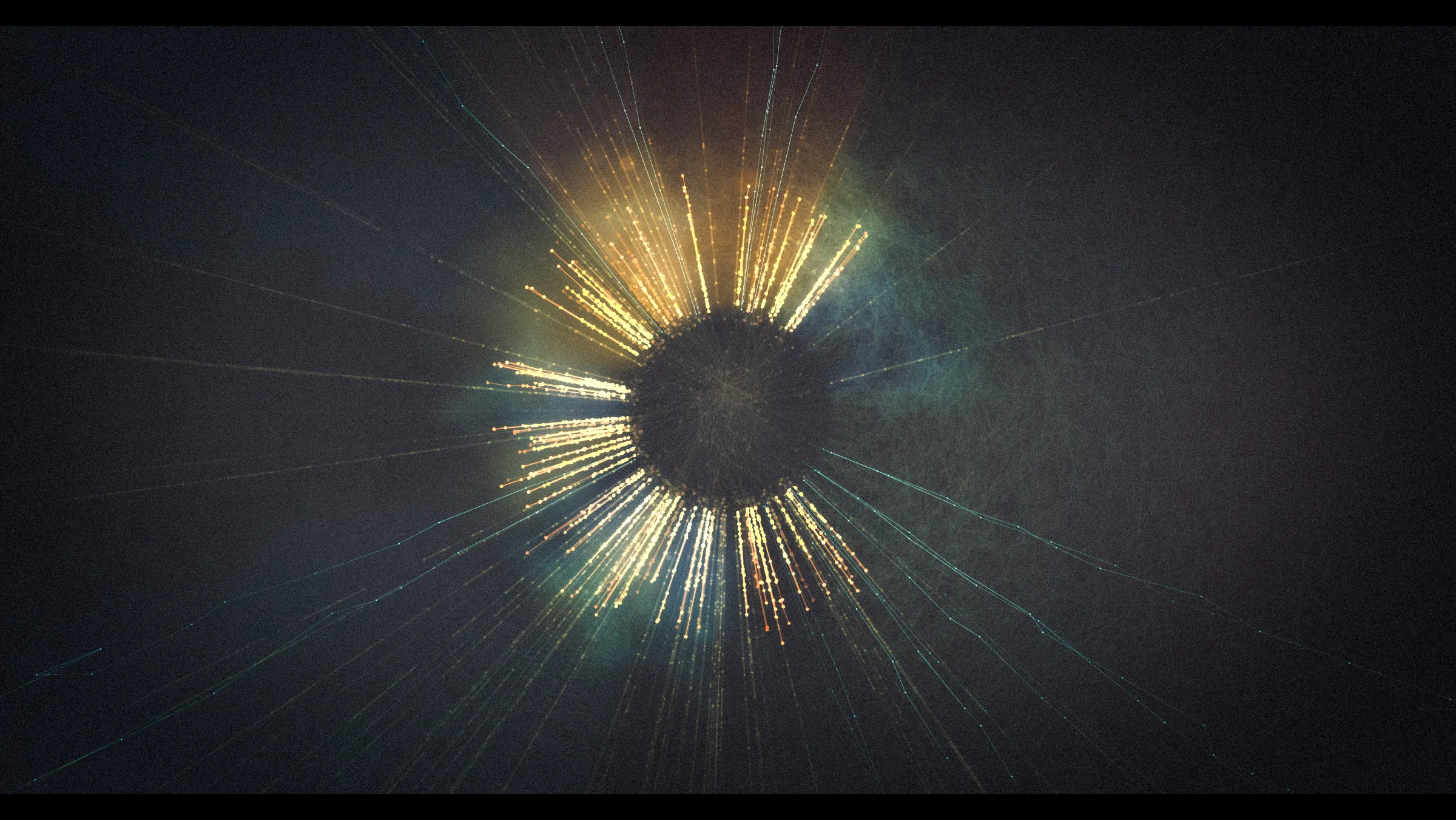 Monument depicts colossal cosmic events extending across time and space. Bold and powerful when viewed from a distance, each piece has an absorbing granular complexity when seen up close. Paying homage to film and cinematic processes, the project uses the characteristics of a camera lens to create and define the artistic form, and bokeh as the drawing primitive - a vibrant, light-based byproduct of a photographic lens. 

Monument is Tsukamoto’s most technically complex collection to date. Eight layers of generative form are composited with a set of visual effects including colour lookups, depth of field, lens-effects, film-grain and vignette, all of which are parametrically controlled by the generative process.

Presented in partnership with The Disruptive Gallery, Monument is a limited edition of 128 curated pieces.