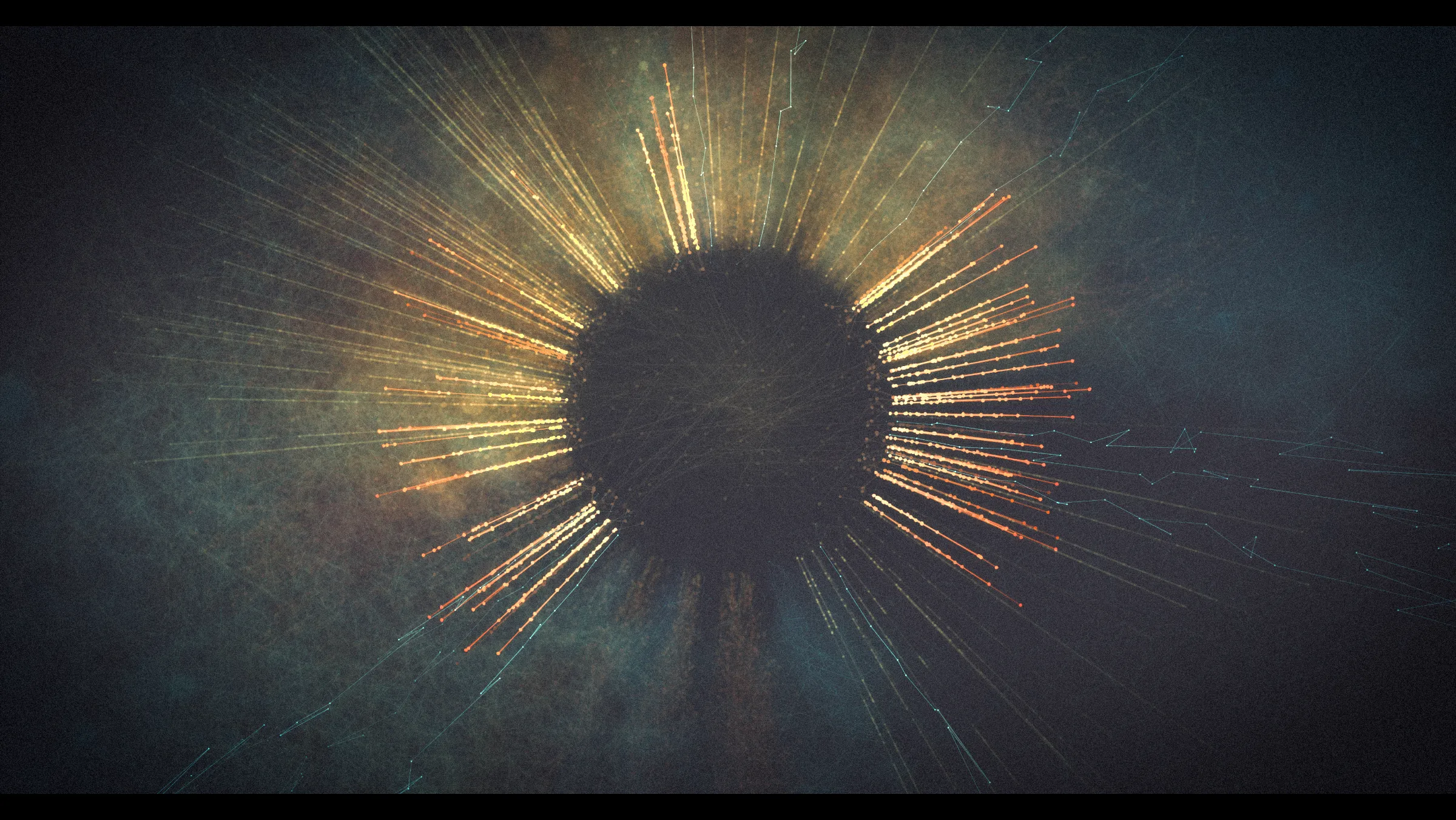 Monument depicts colossal cosmic events extending across time and space. Bold and powerful when viewed from a distance, each piece has an absorbing granular complexity when seen up close. Paying homage to film and cinematic processes, the project uses the characteristics of a camera lens to create and define the artistic form, and bokeh as the drawing primitive - a vibrant, light-based byproduct of a photographic lens. 

Monument is Tsukamoto’s most technically complex collection to date. Eight layers of generative form are composited with a set of visual effects including colour lookups, depth of field, lens-effects, film-grain and vignette, all of which are parametrically controlled by the generative process.

Presented in partnership with The Disruptive Gallery, Monument is a limited edition of 128 curated pieces.